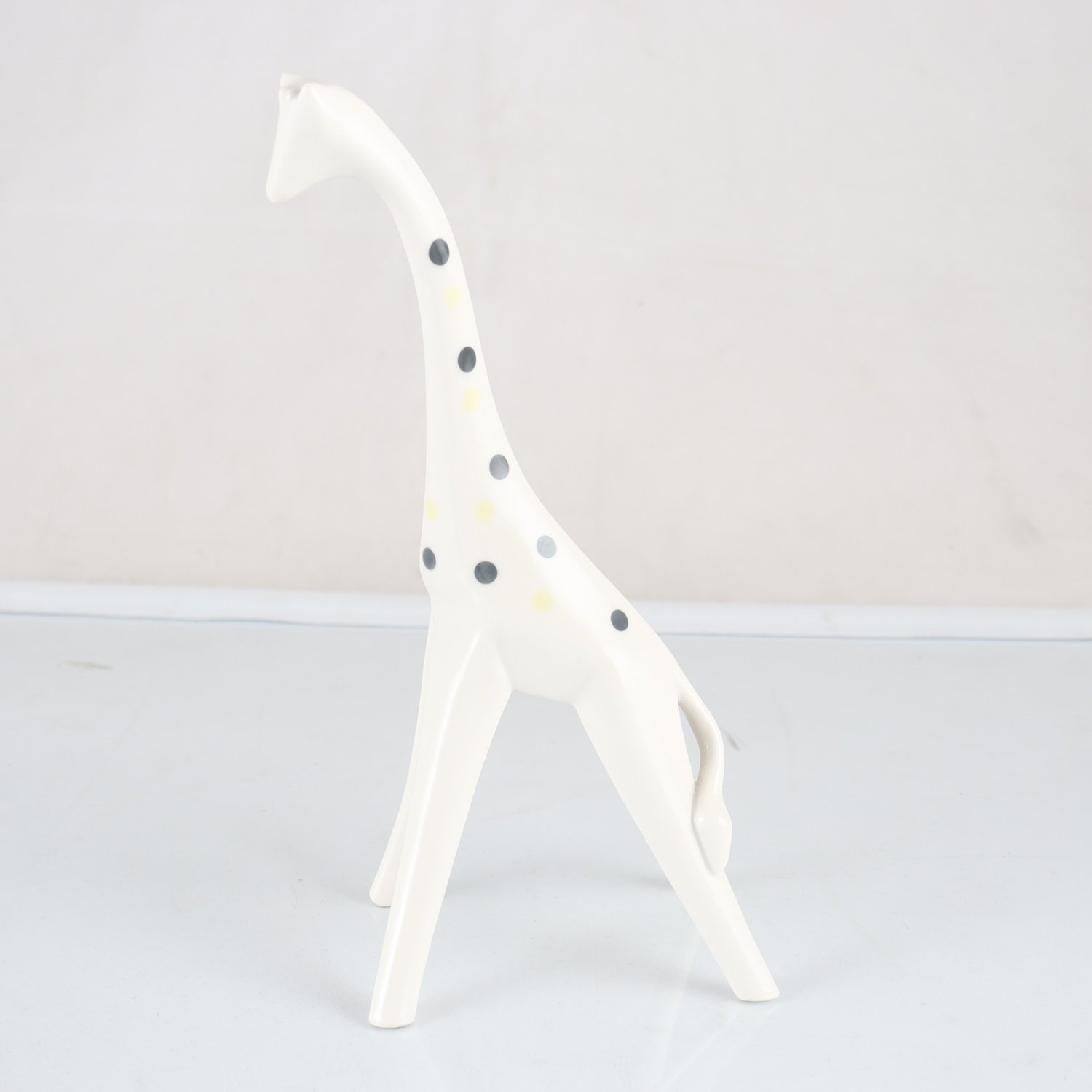 Figurin, giraff, Sgrafo, Peter Muller, Tyskland, 1950-tal. Samfraktas ej.