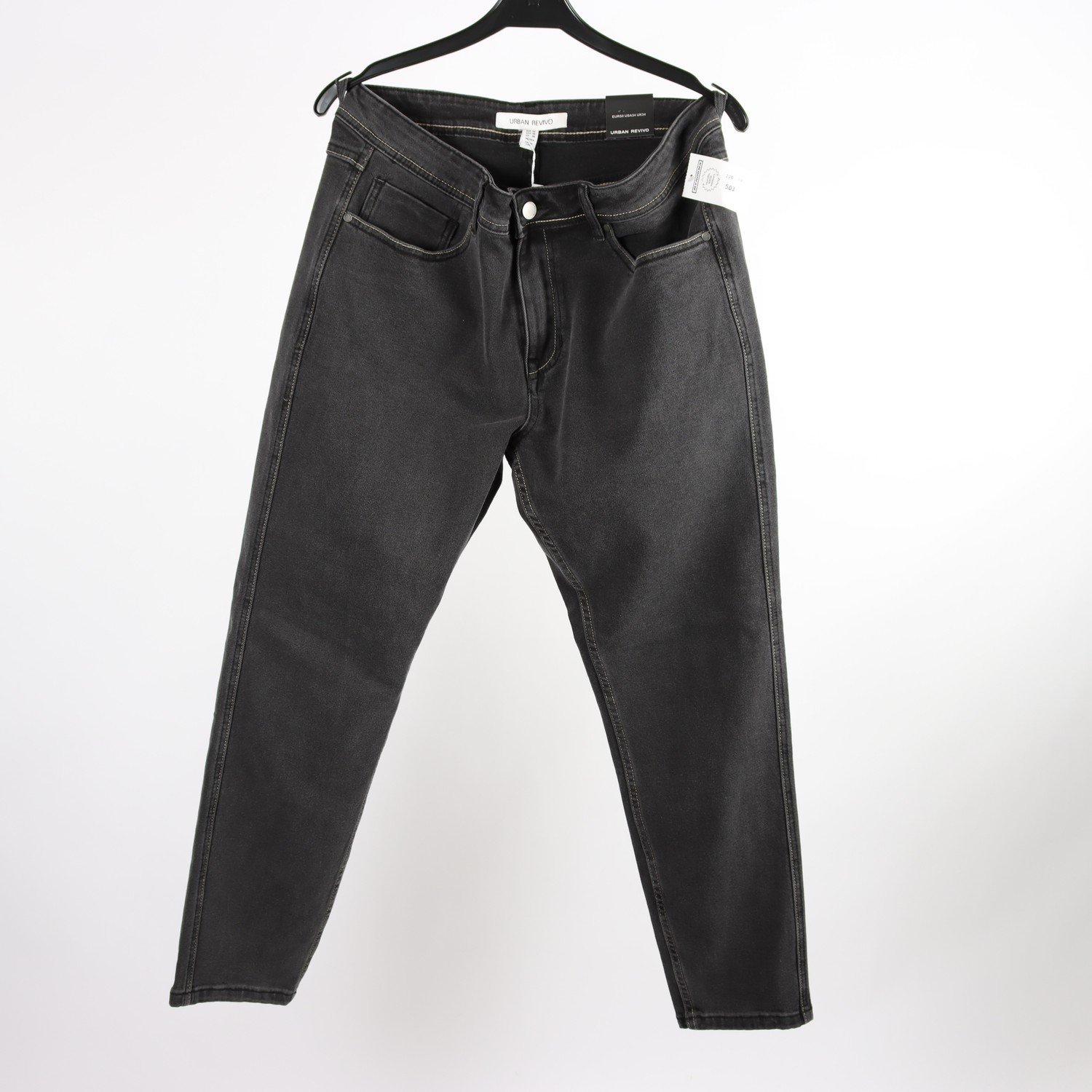 Jeans, Urban Revivo, svart, stl. 50