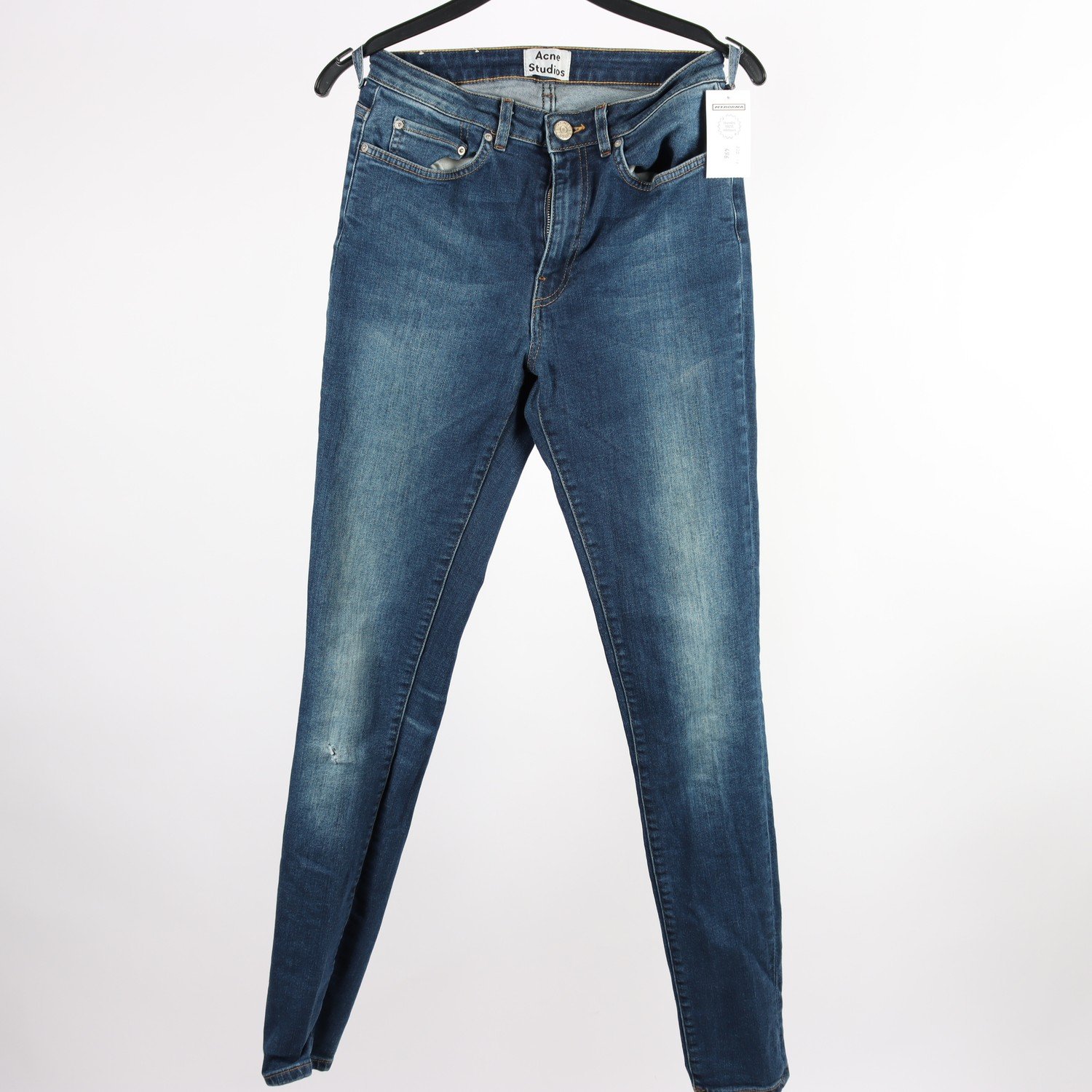 Jeans, Acne Studio, Pin Storm, blå, stl. 29/32