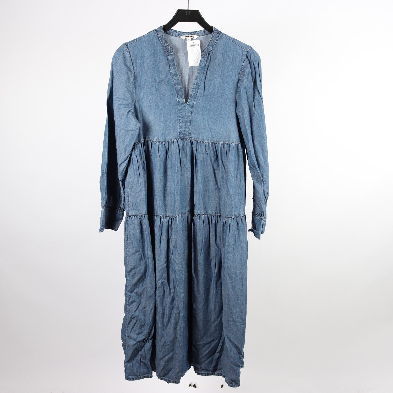 Klänning, Indiska, blå, jeans, stl. S