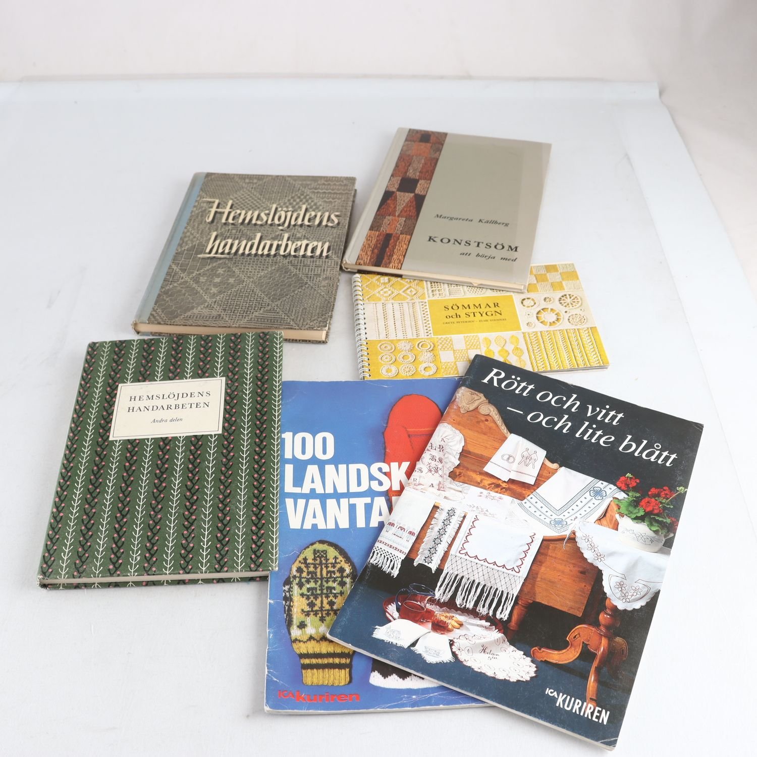 Bokpaket om handarbete, 6 vol