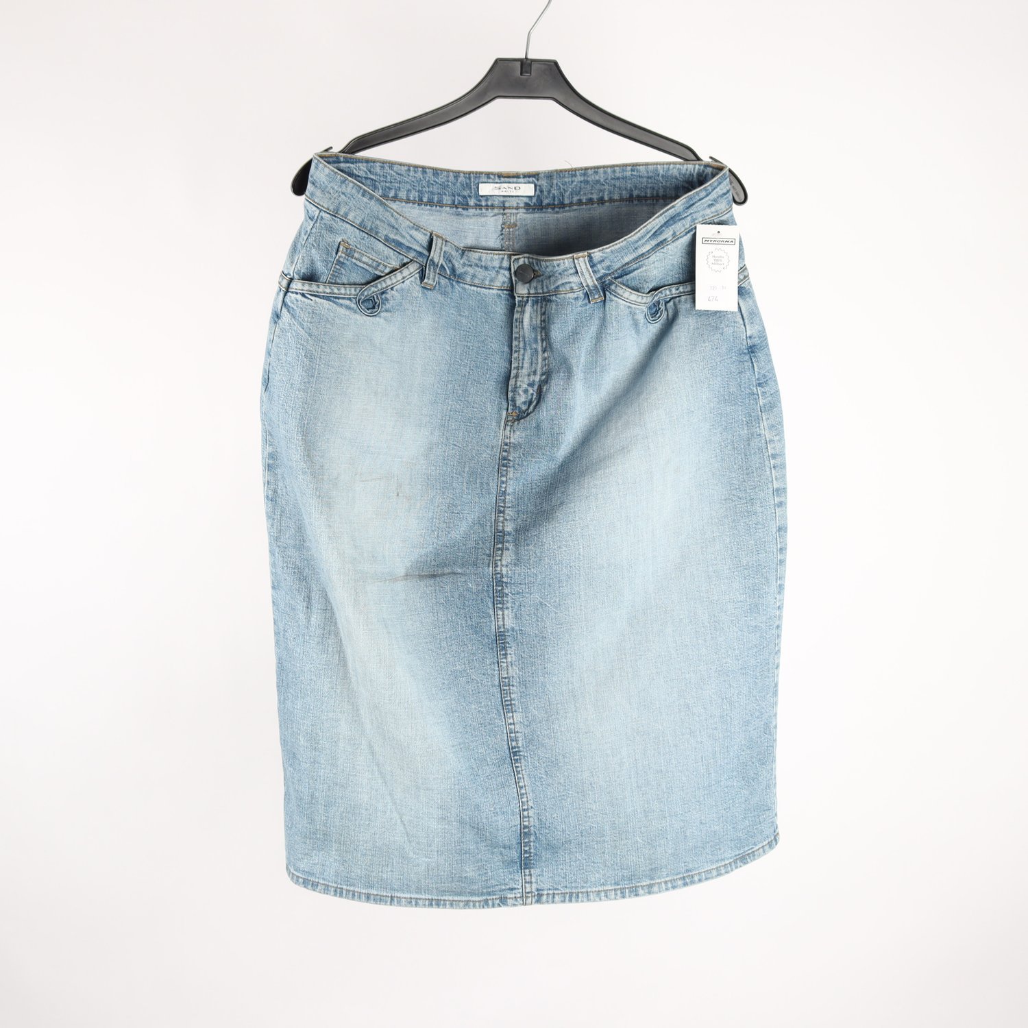 Jeanskjol, Sand, blå, stl. 42