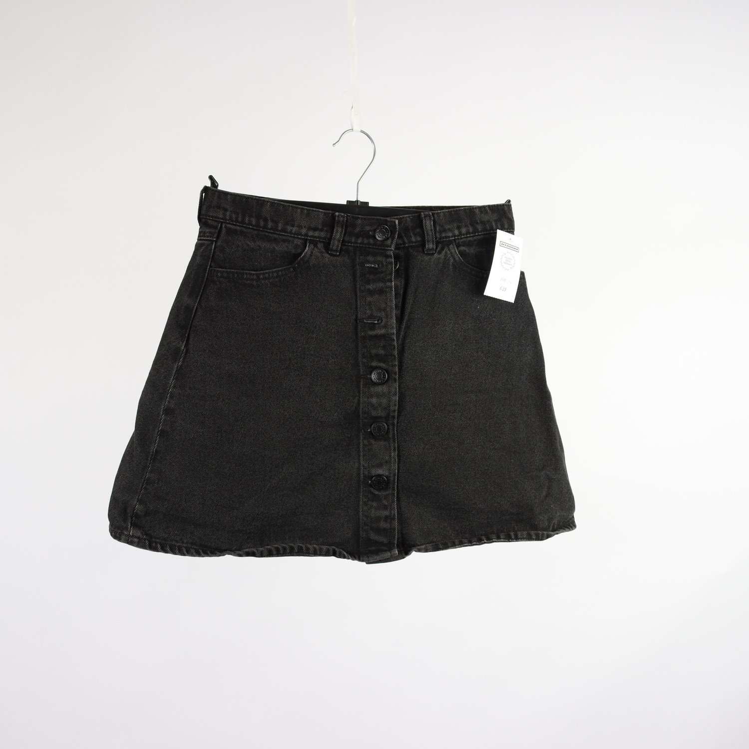 Jeanskjol, Monki, svart, stl. 36