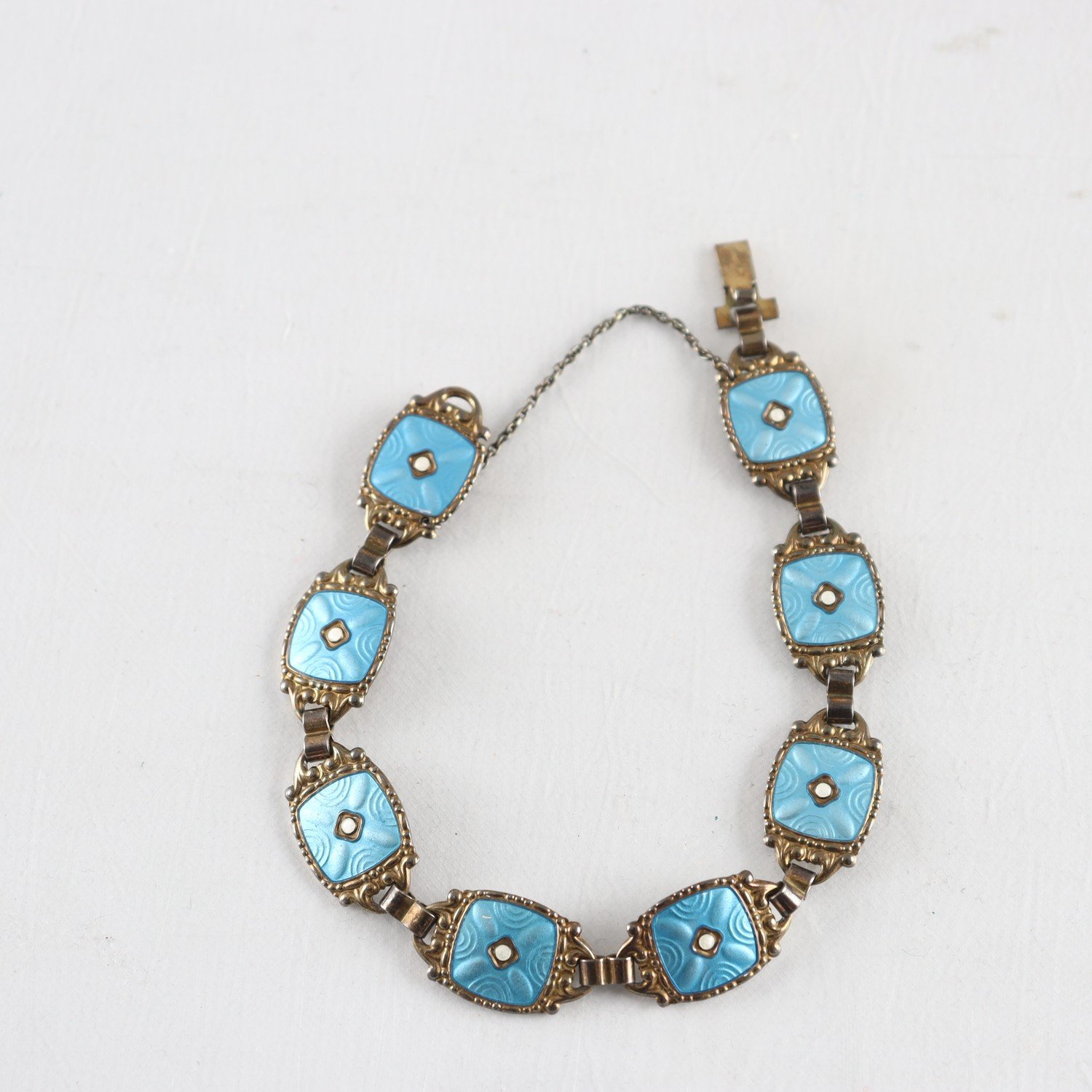 Armband, Silver 925, Emalj, Vintage