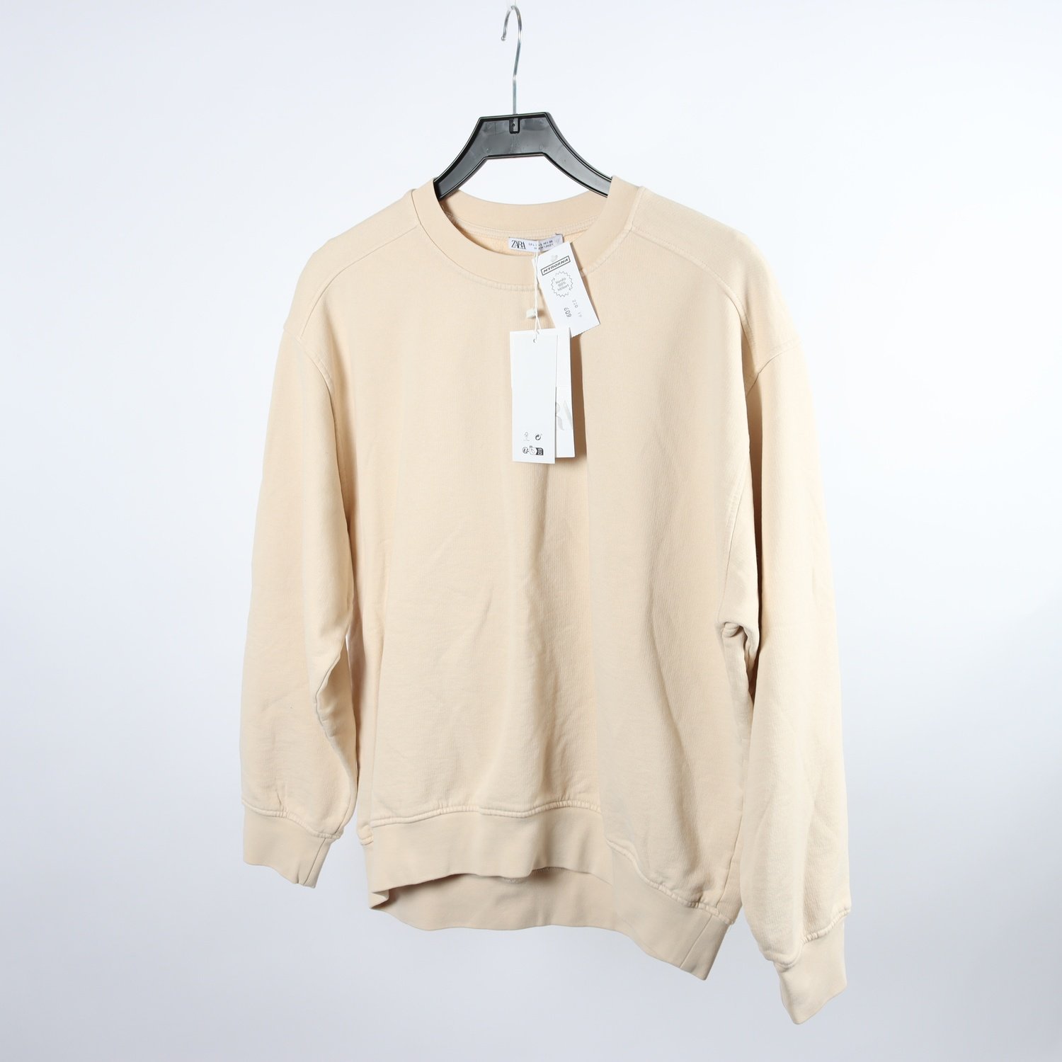 Sweatshirt, Zara, beige, stl. L