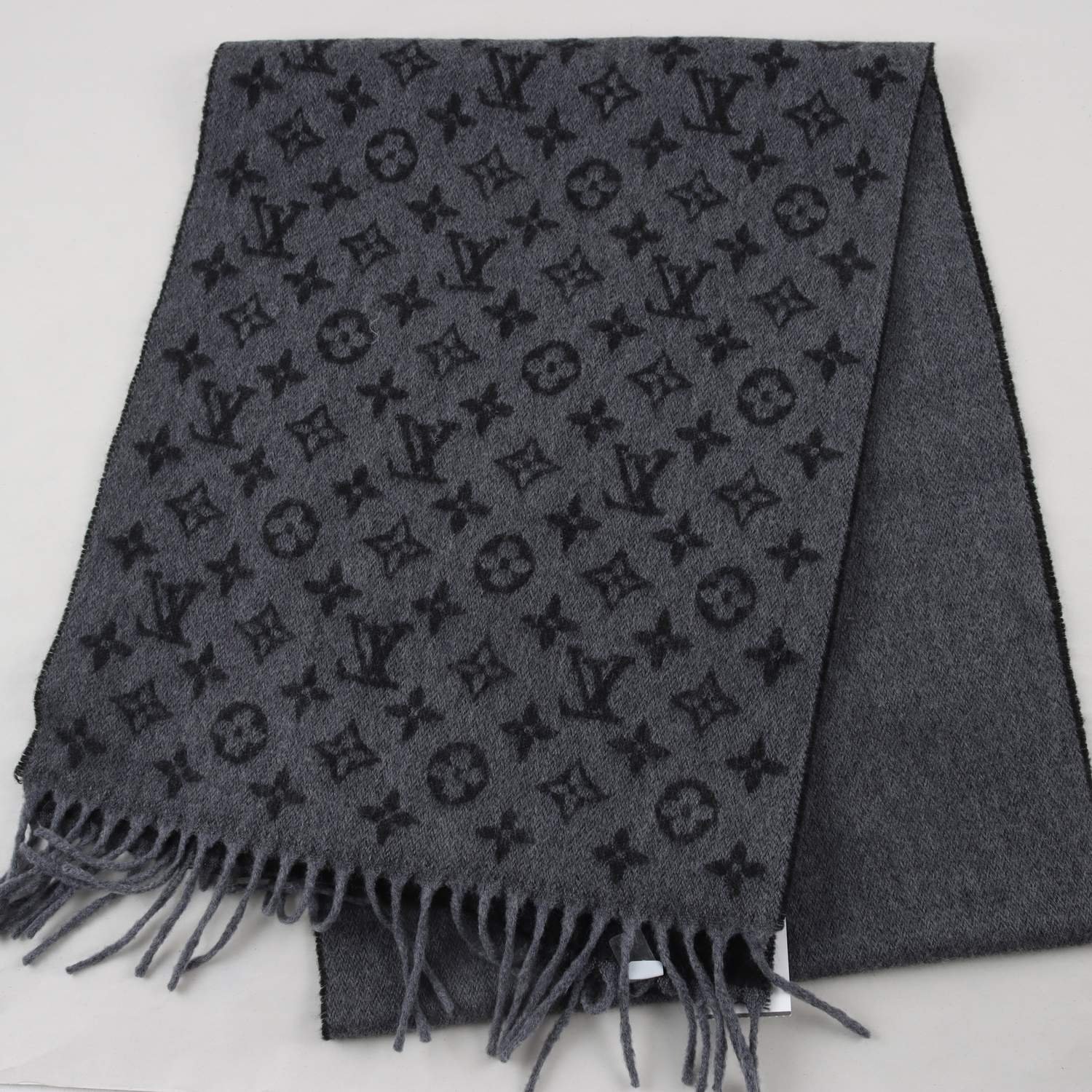 Halsduk, Louis Vuitton, grå, ull, cashmere