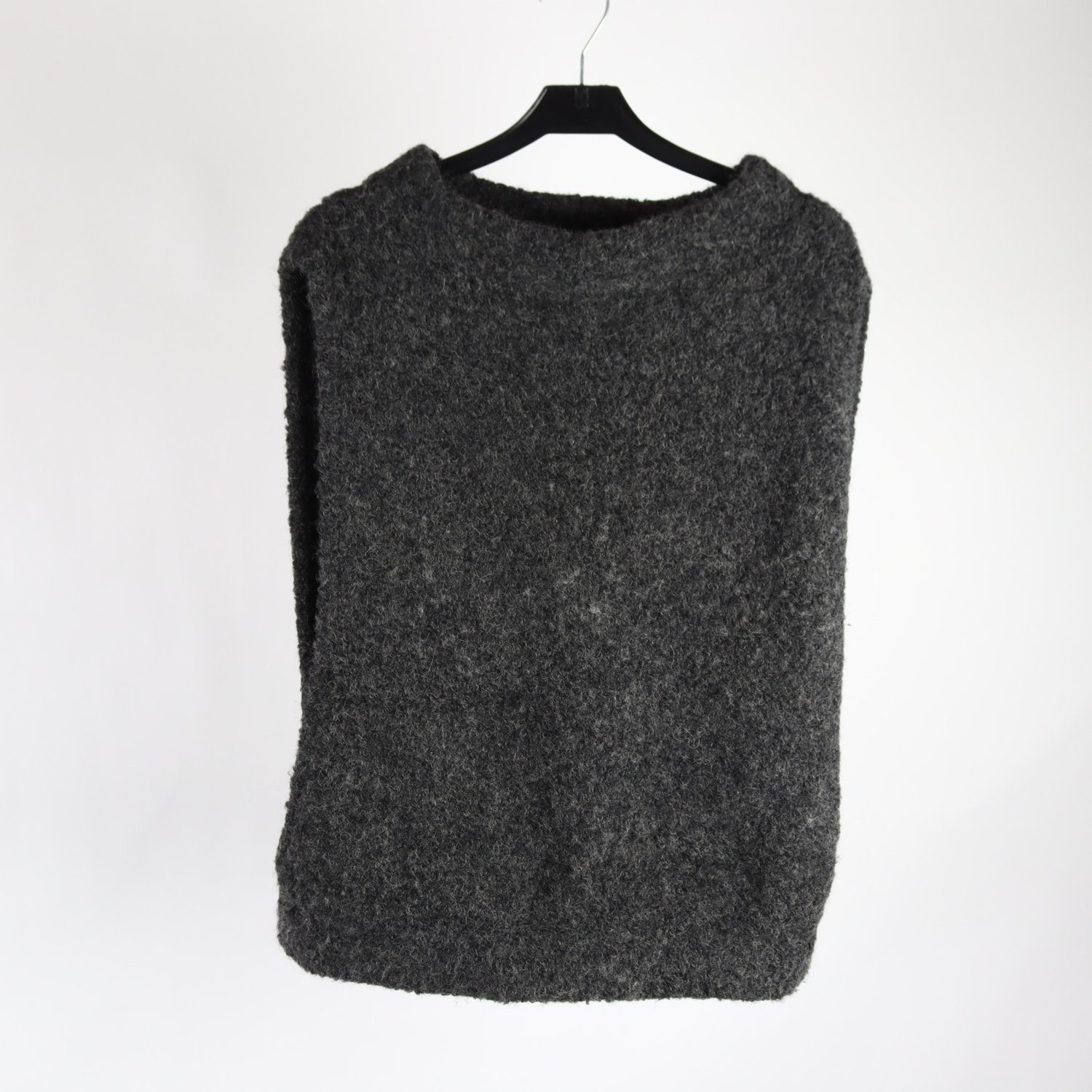 Väst, H&M, grå, alpaca, grå, stl. 42