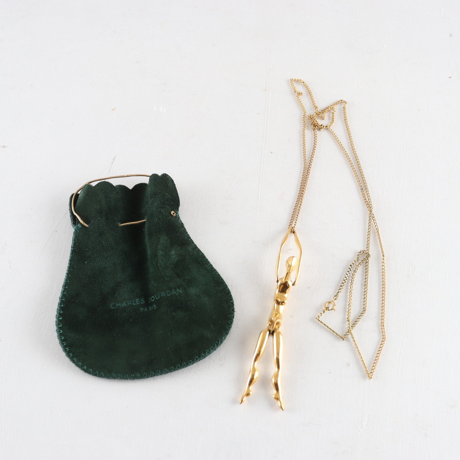 Halsband, Charles Jourdan, Paris, Gulmetall