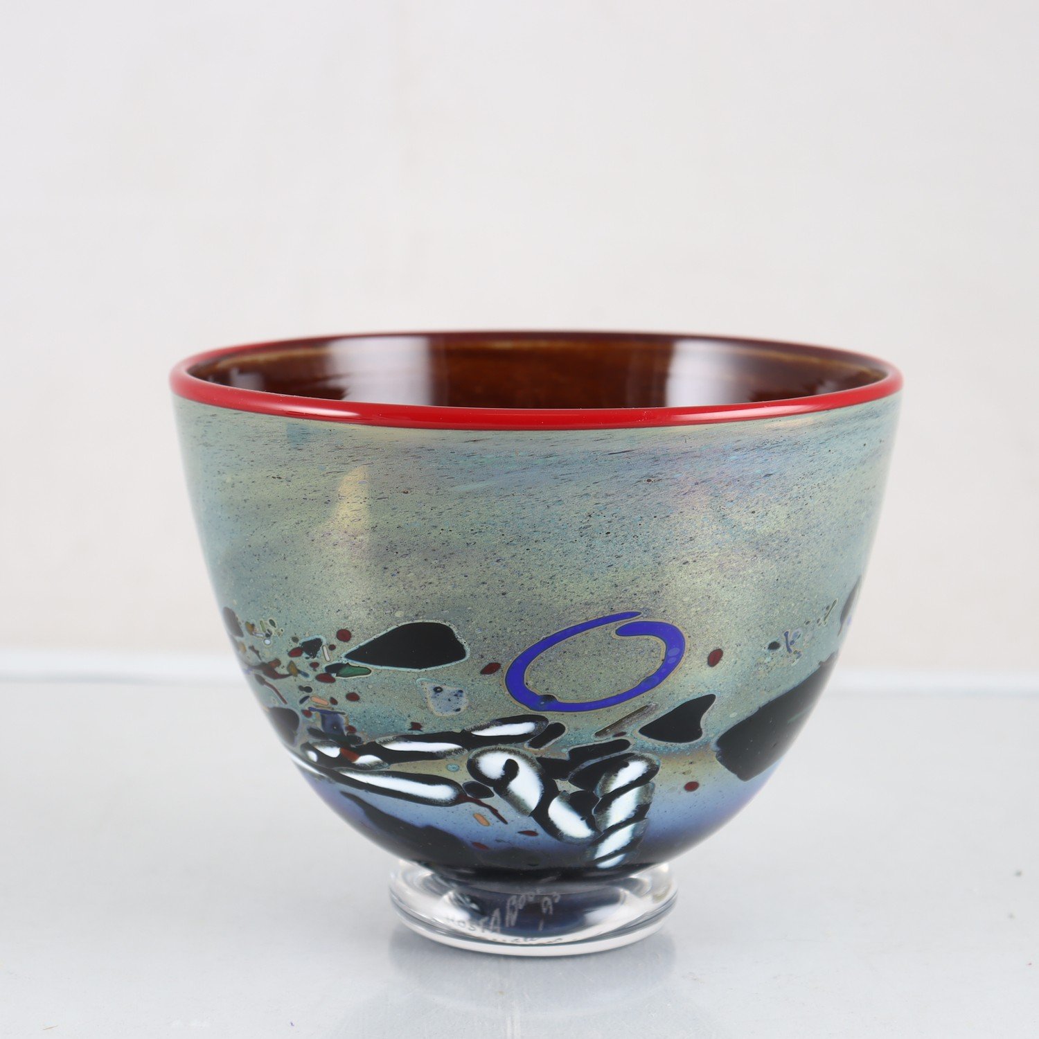 Skål, Konstglas, Bertil Vallien, Kosta Boda, Signerad