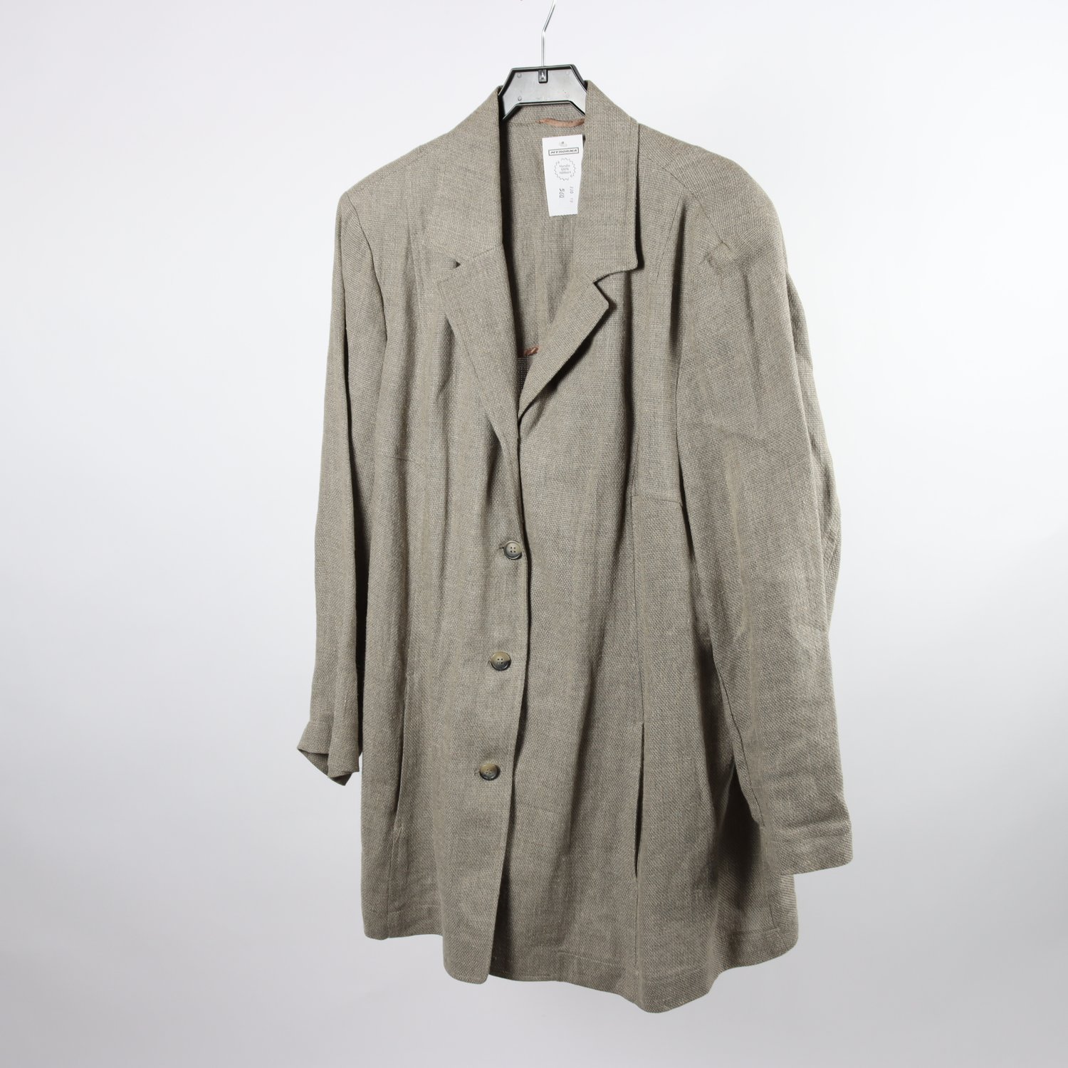 Kavaj, B.B, beige, linblandning, stl. XL