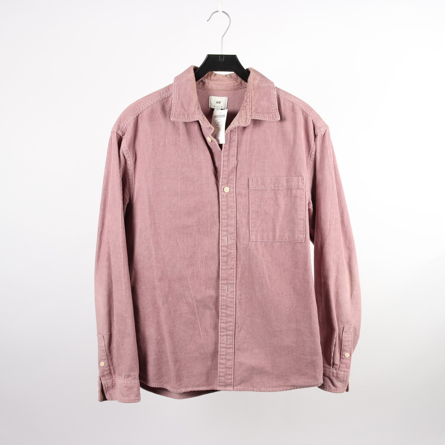 Skjorta, H&M, rosa, manchester, stl. S