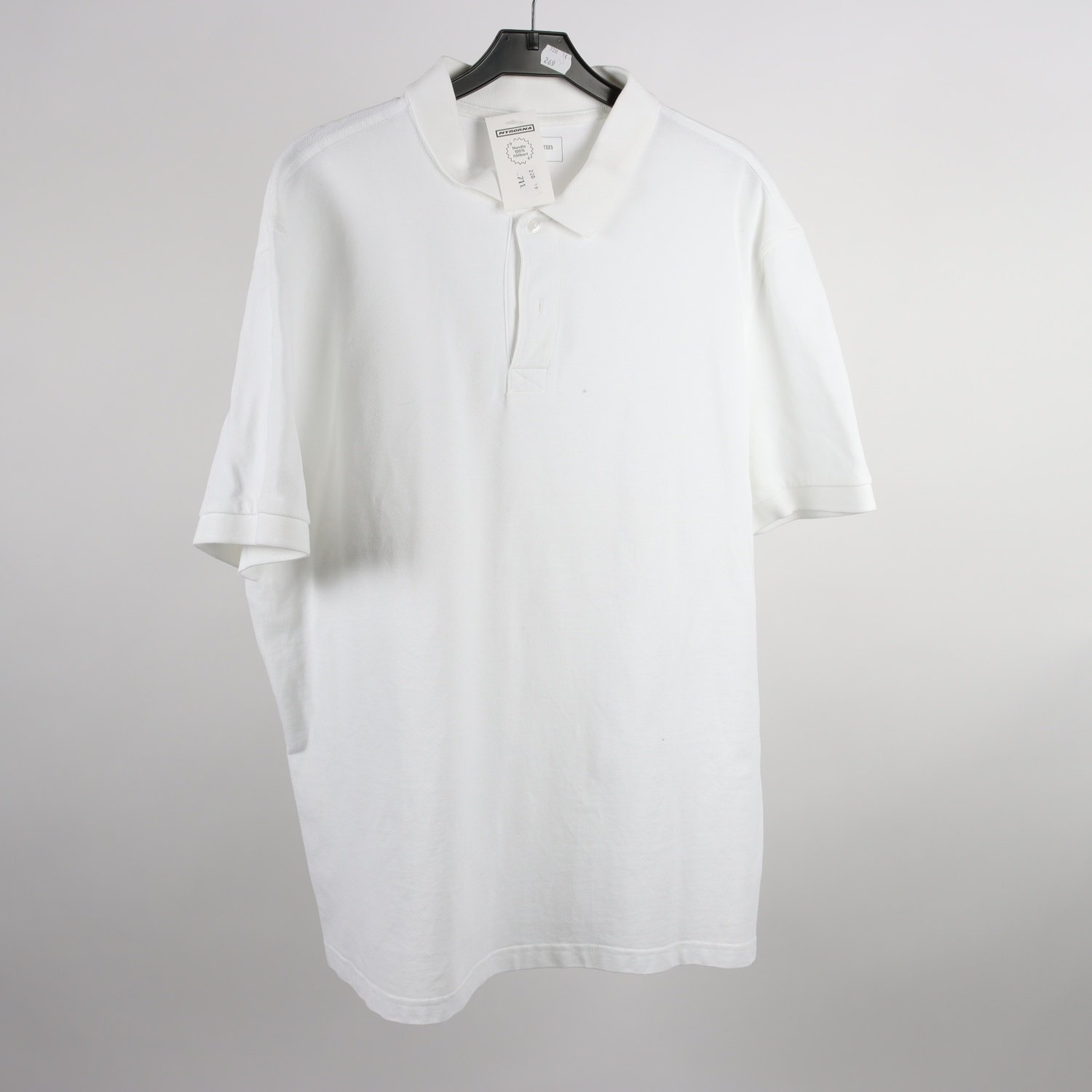 Piké, Dressmann, vit, stl. 2XL