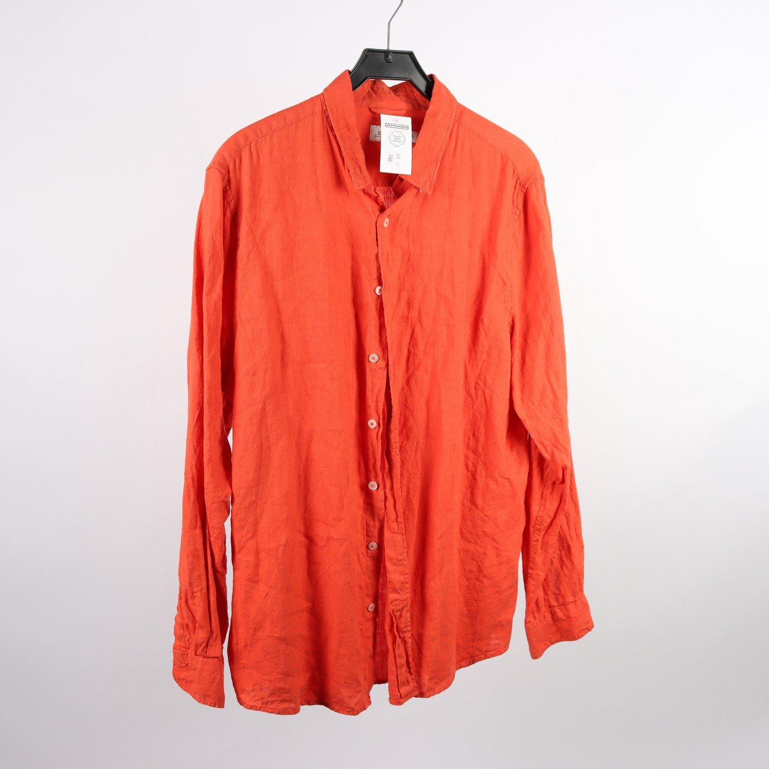Skjorta, Dressman, orange, lin, stl. XL