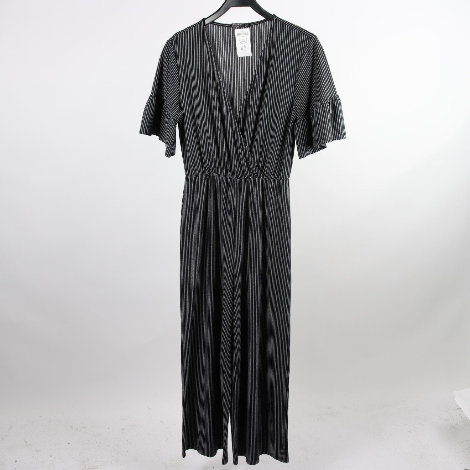Byxdress, Bershka, svart, vit, stl. M