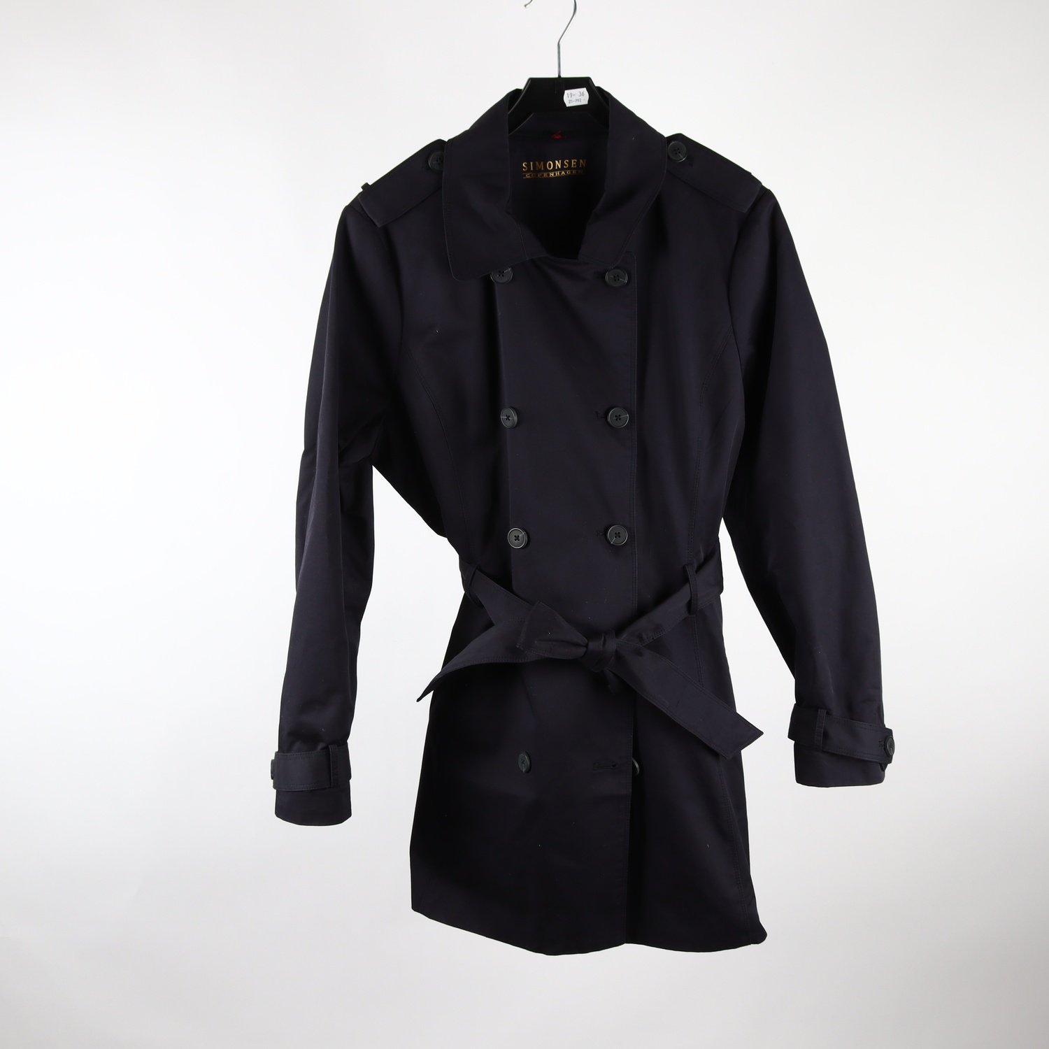 Kort trenchcoat, Simonsen Copenhagen, stl. 40