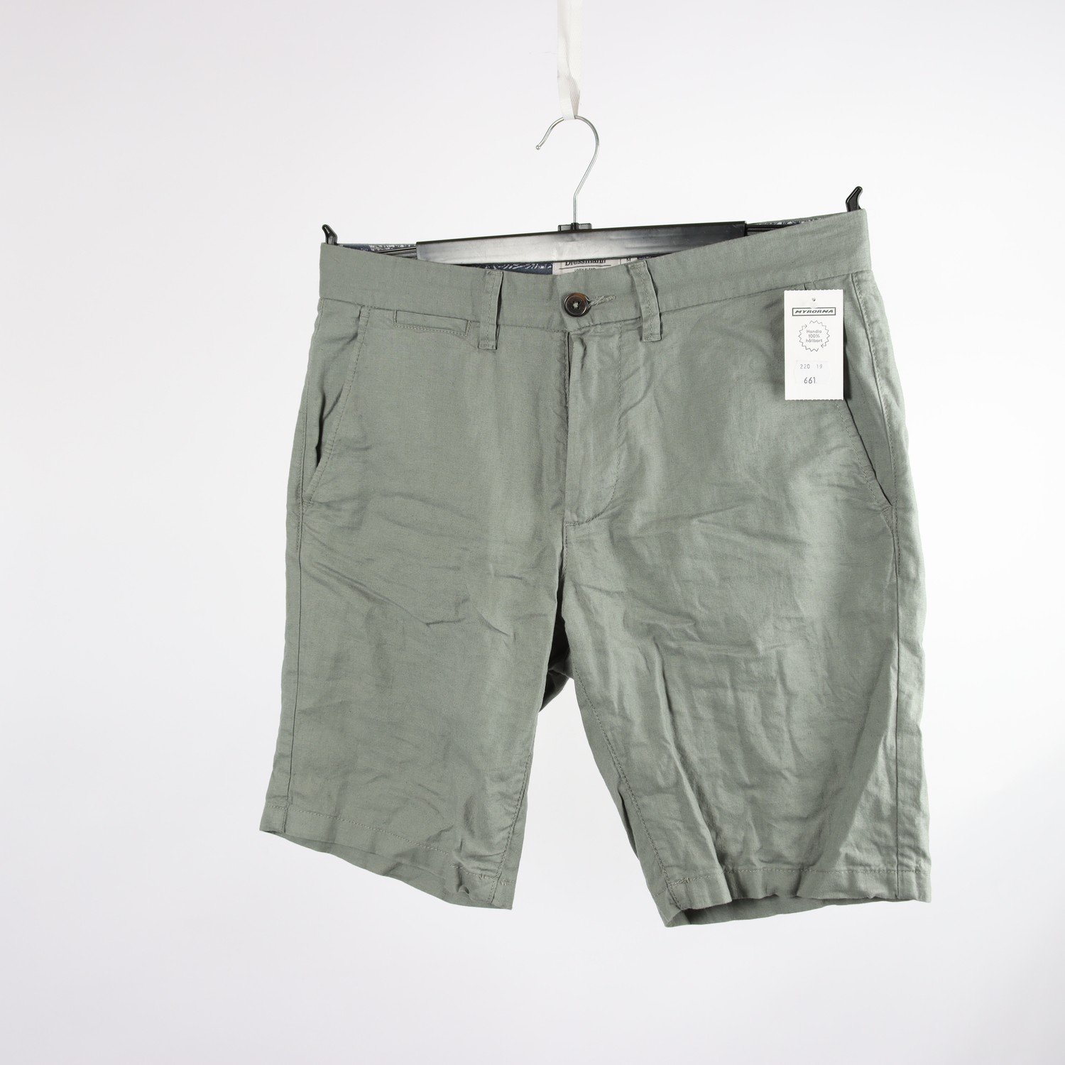 Shorts, Dressmann grön, stl. M