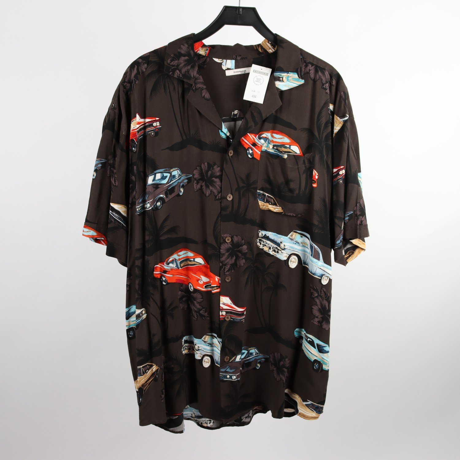 Skjorta, Dressman, mönstrad, bilar, stl. 3XL