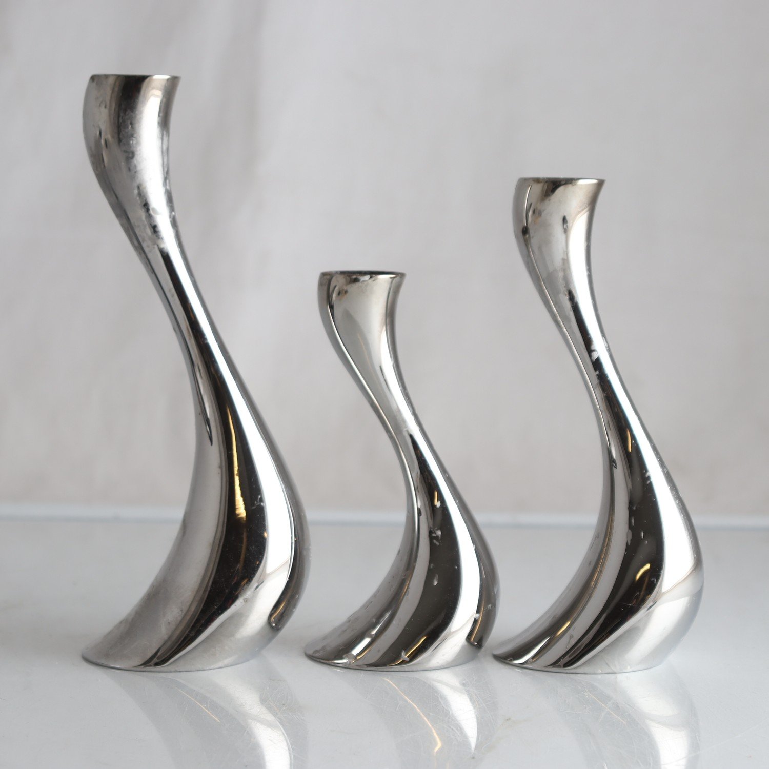 Ljusstakar, Cobra, Constantin Wortmann, Georg Jensen, 3 st