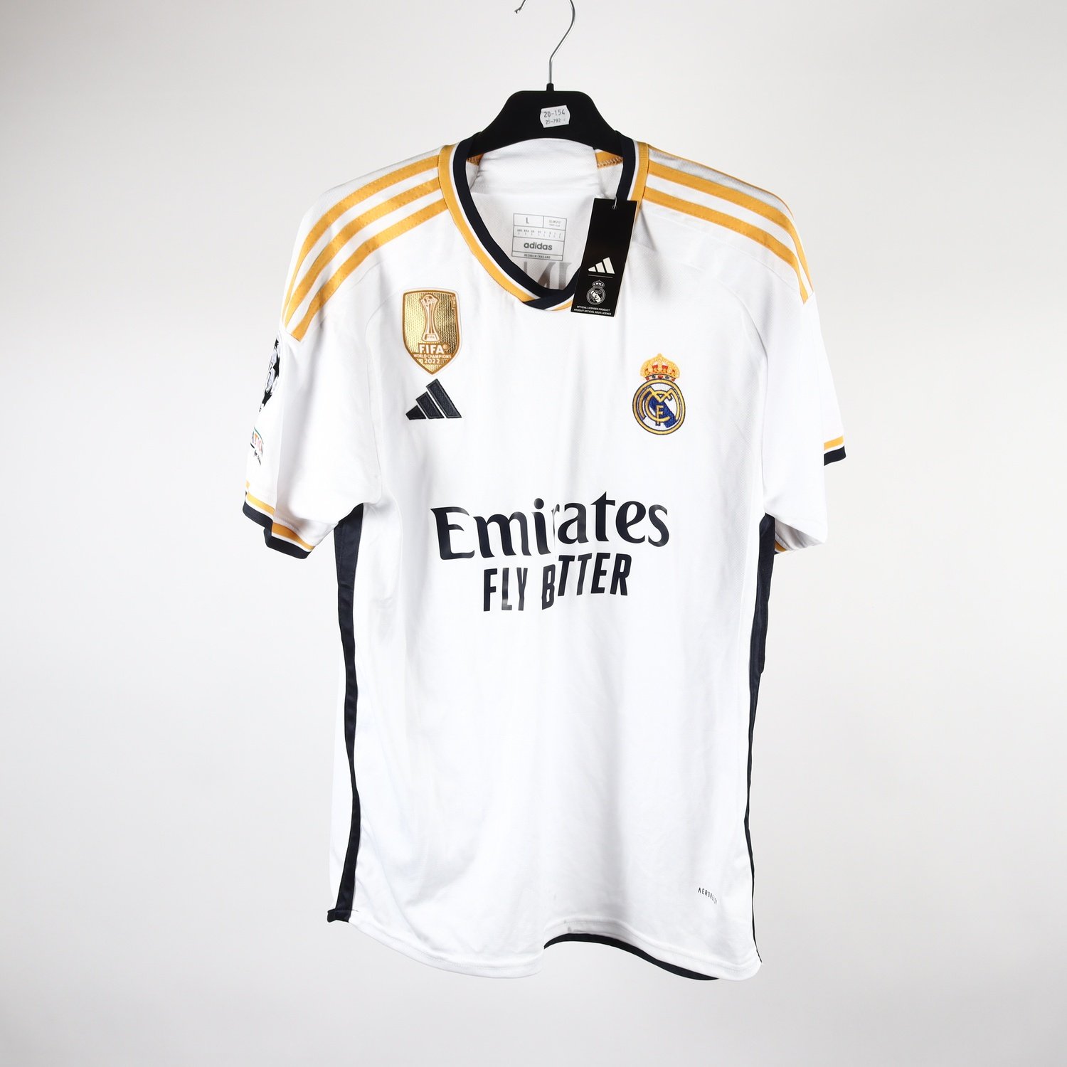 Fotbollströja, Adidas Real Madrid Fifa World Champions 2022 Bellingham, stl. L