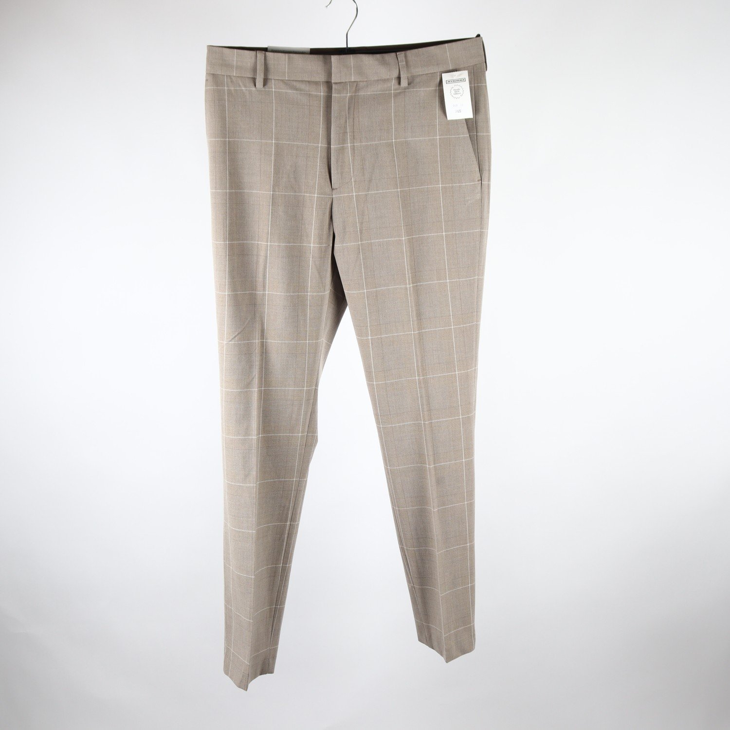 Byxor, H&M,beige, mönstrad, stl. 32