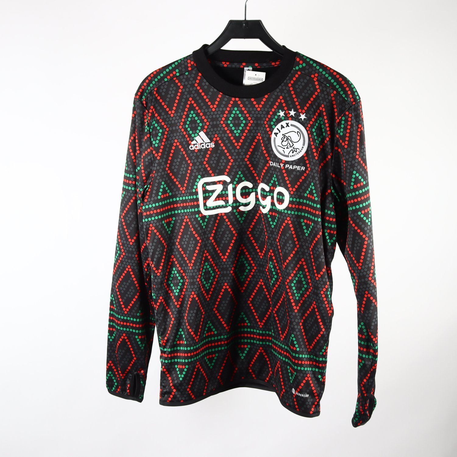 Sporttröja, Adidas, Ajax, Ziggo, svart, grön, stl. S