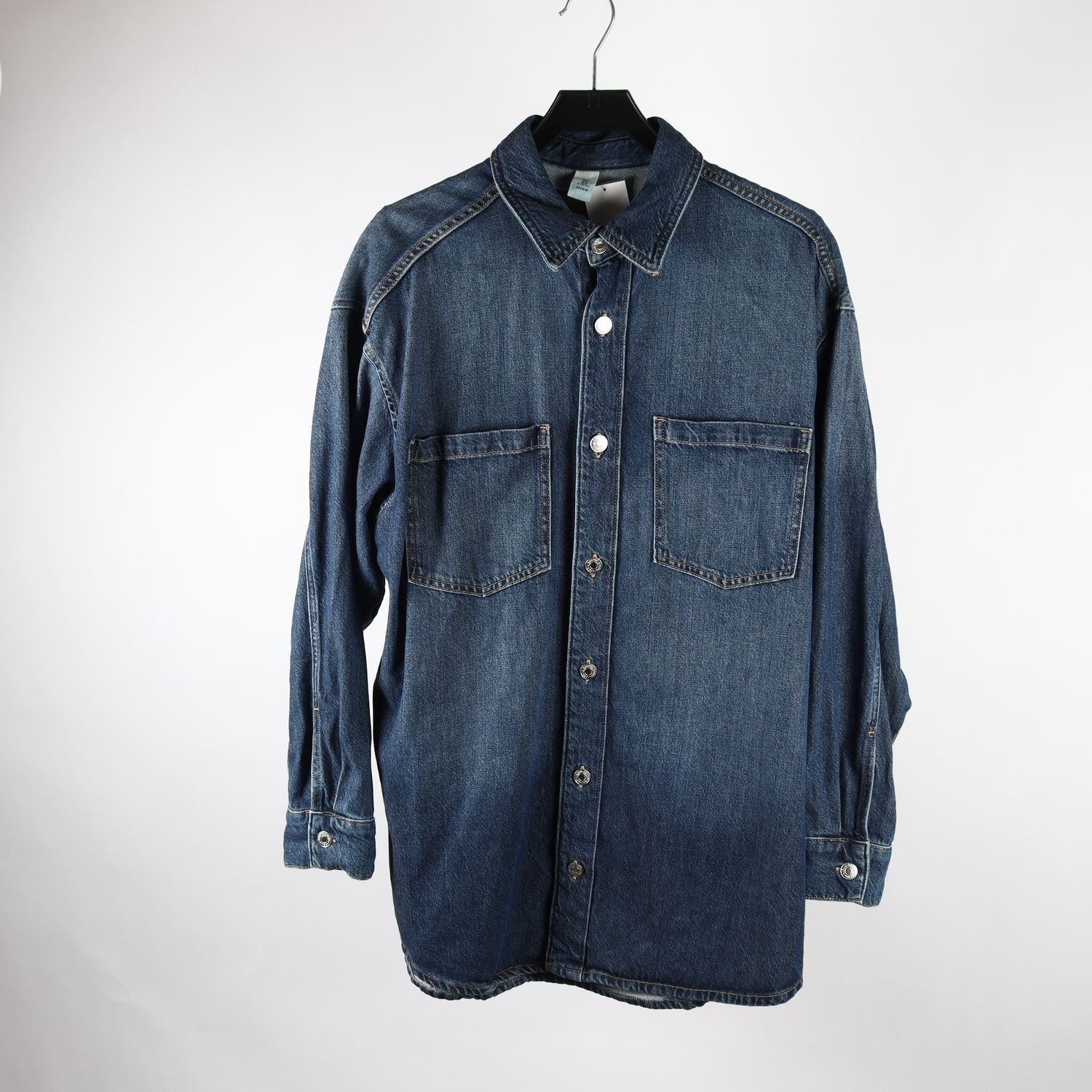 Jeansskjorta, H&M, blå, stl. M