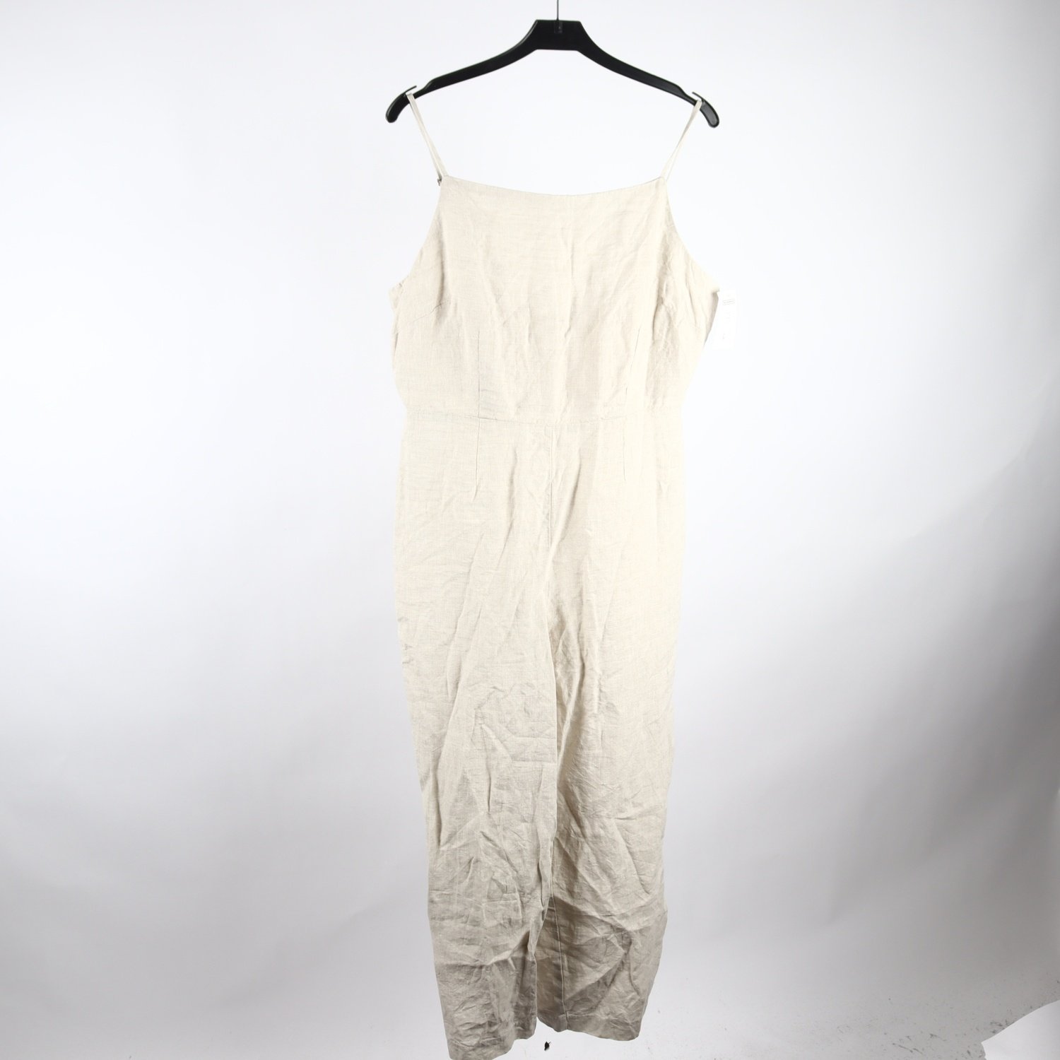 Byxdress, H&M, beige, lin, stl. 42
