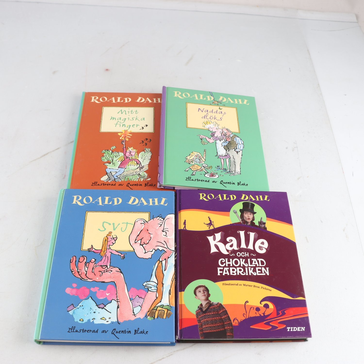 Roald Dahl, bokpaket med 4 volymer