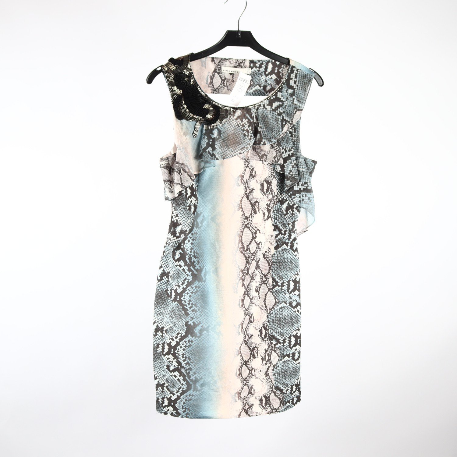 Klänning, Karen Millen, mönstrad, stl. 38