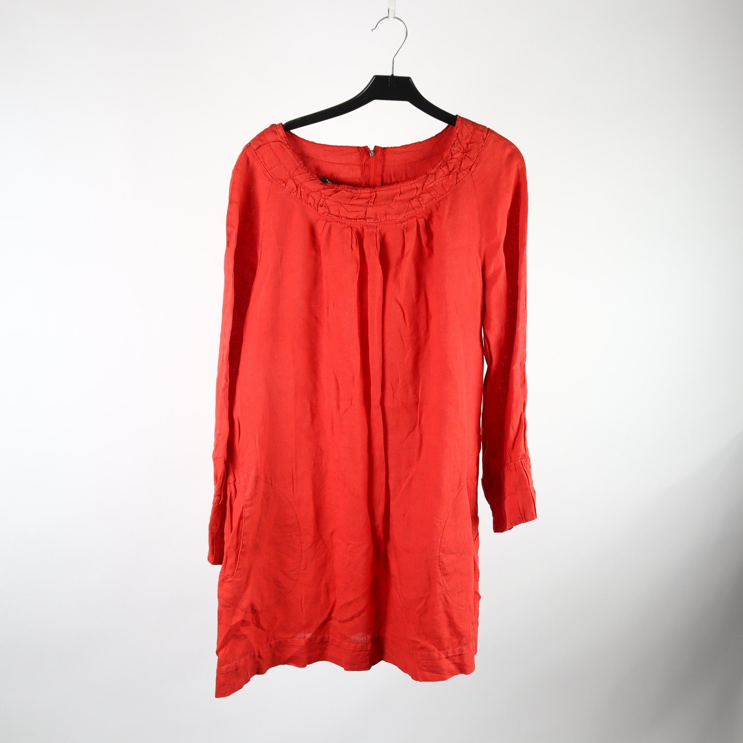 Blus/tunika, K.Us, röd, lin, stl. 44