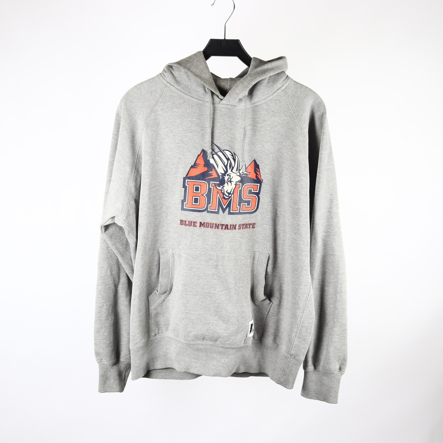 Hoodie, BMS, grå, stl. L