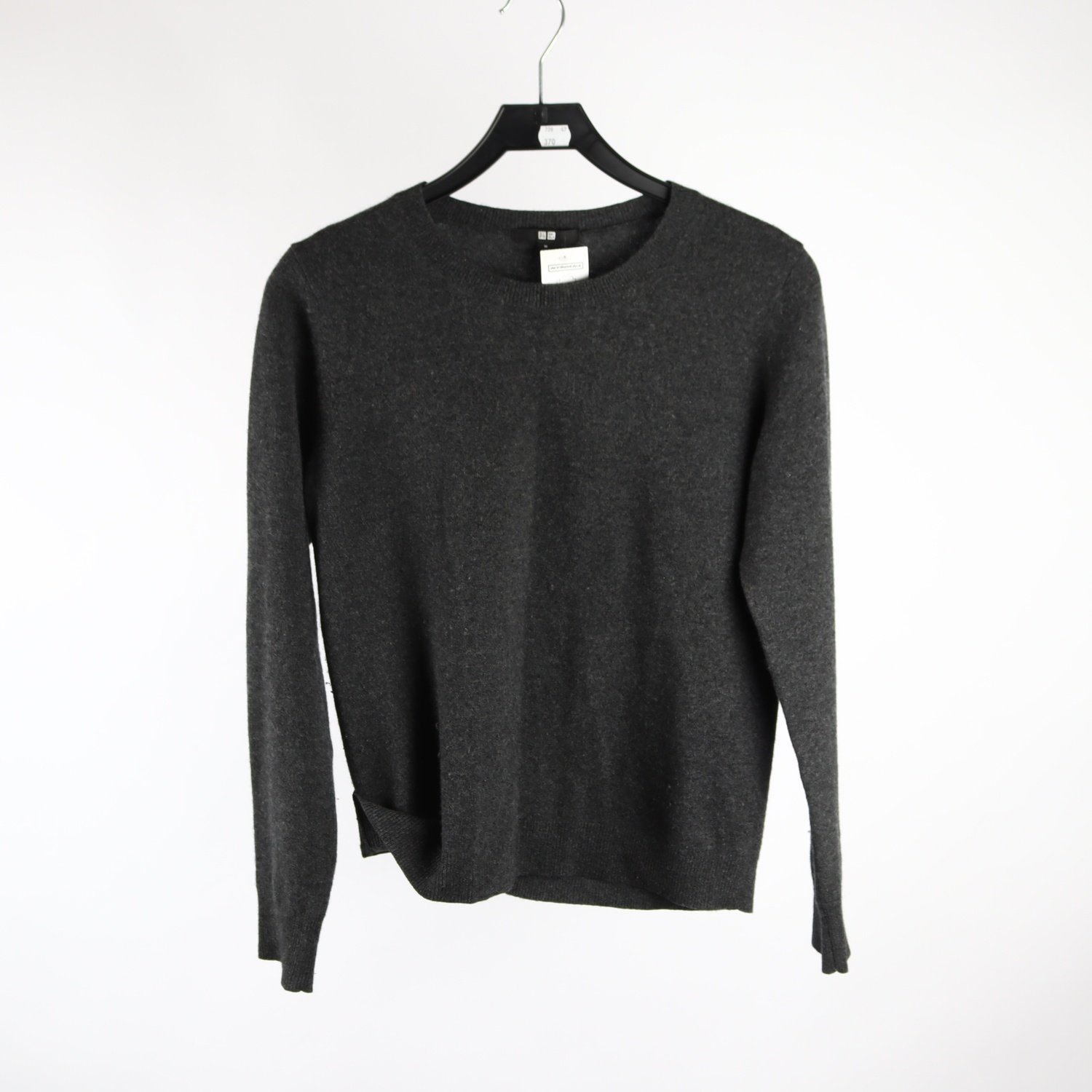 Tröja, Uniqlo, grå, cashmere, stl. M