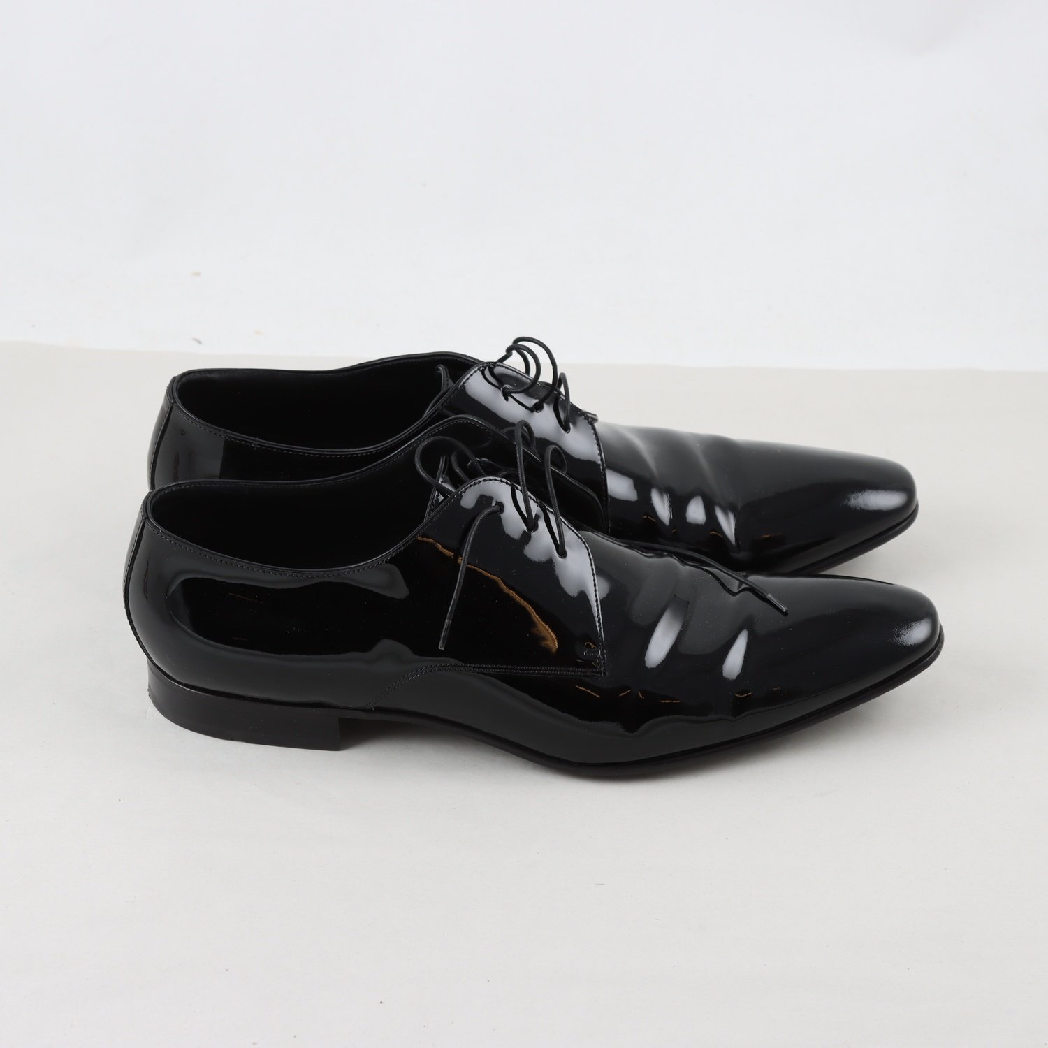 Lackskor, Hugo Boss, svart, stl. 12