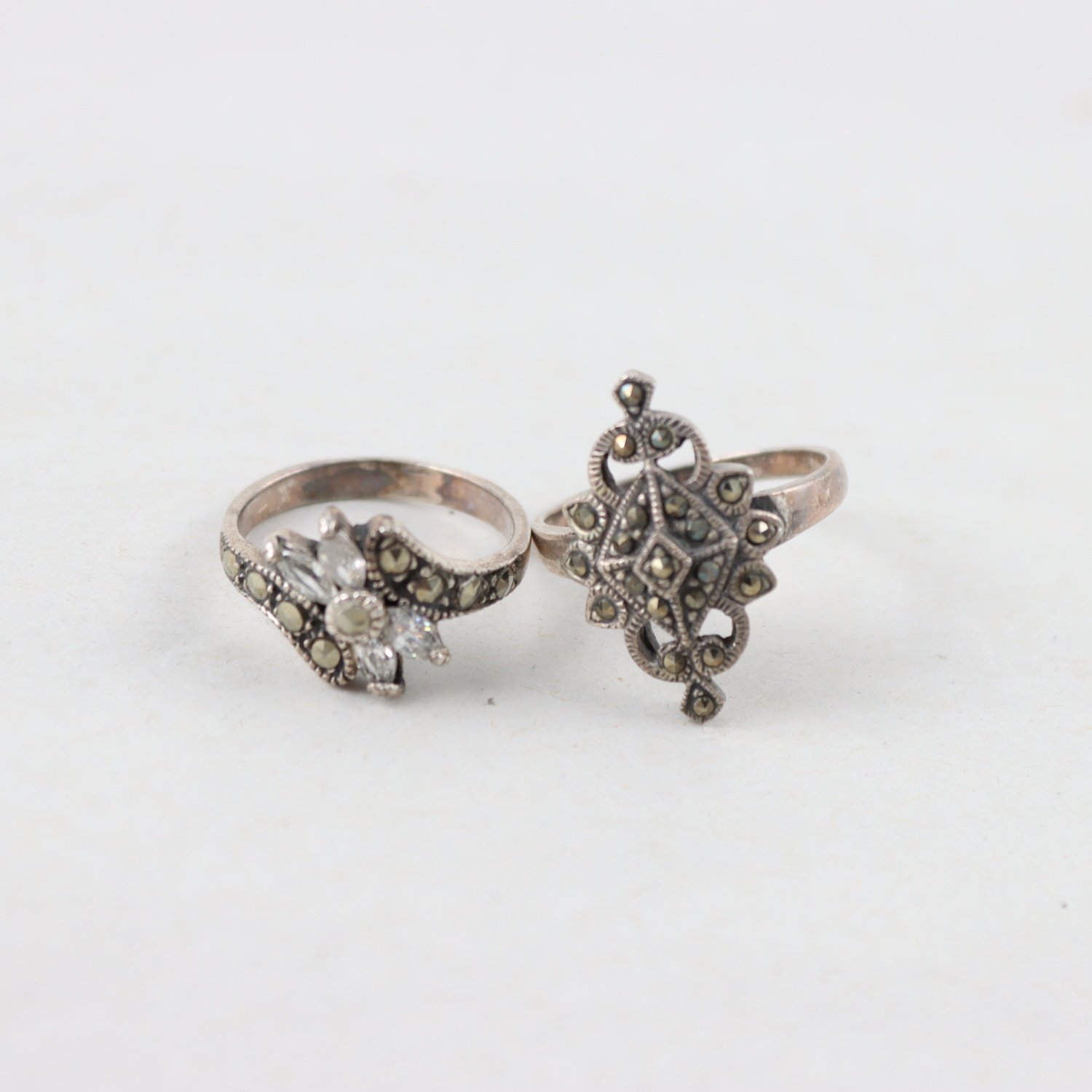 Ringar, Silver, Sten, Brv: 6g