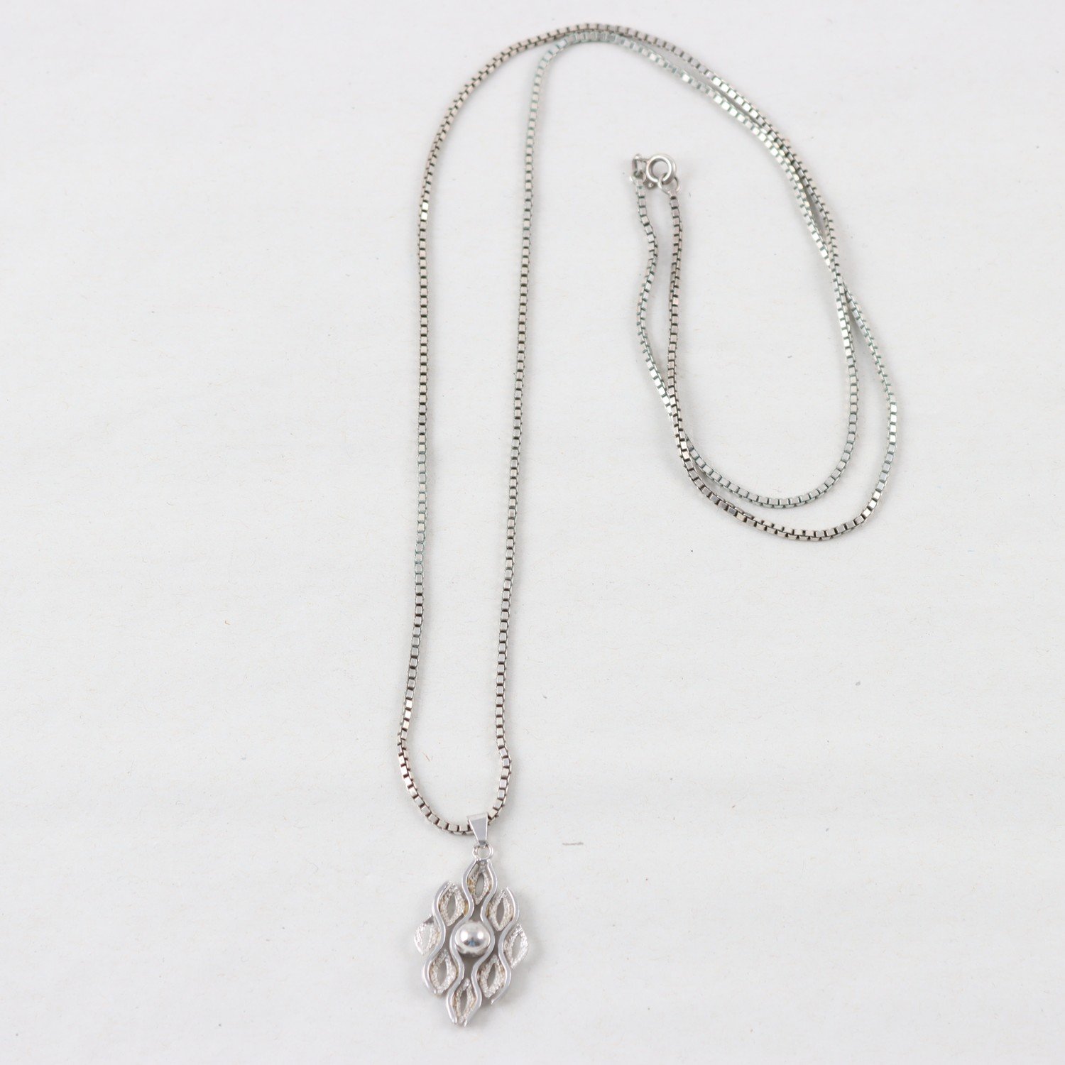 Halsband & Hänge, Silver, Vikt: 16,4g