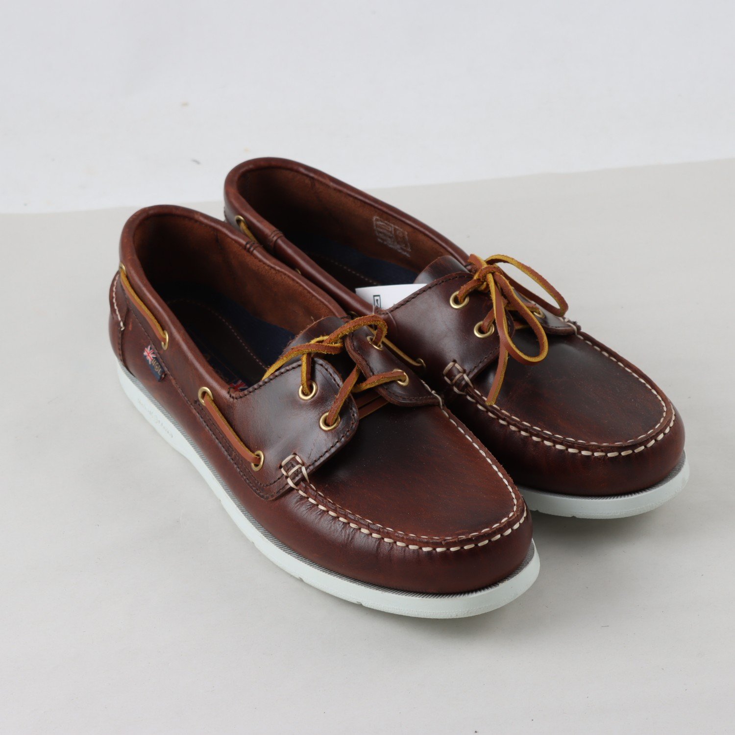 Seglarskor, Henri Lloyd, brun, skinn, stl, 44