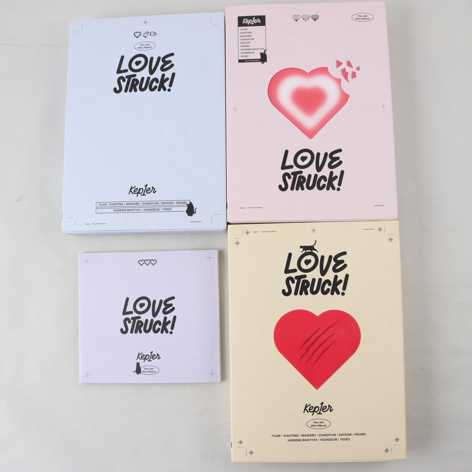 CD Kep1er, Lovestruck!, 4 upplagor