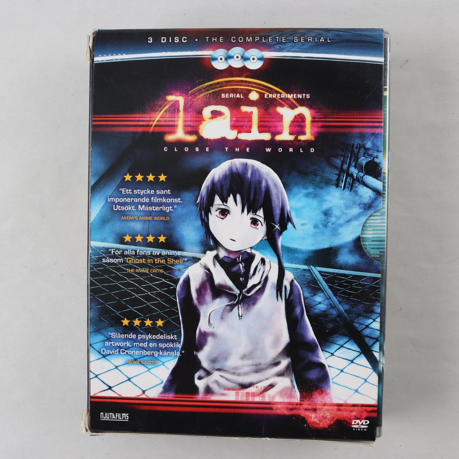 DVD Serial Experiments Lain Close The World The Complete Serial