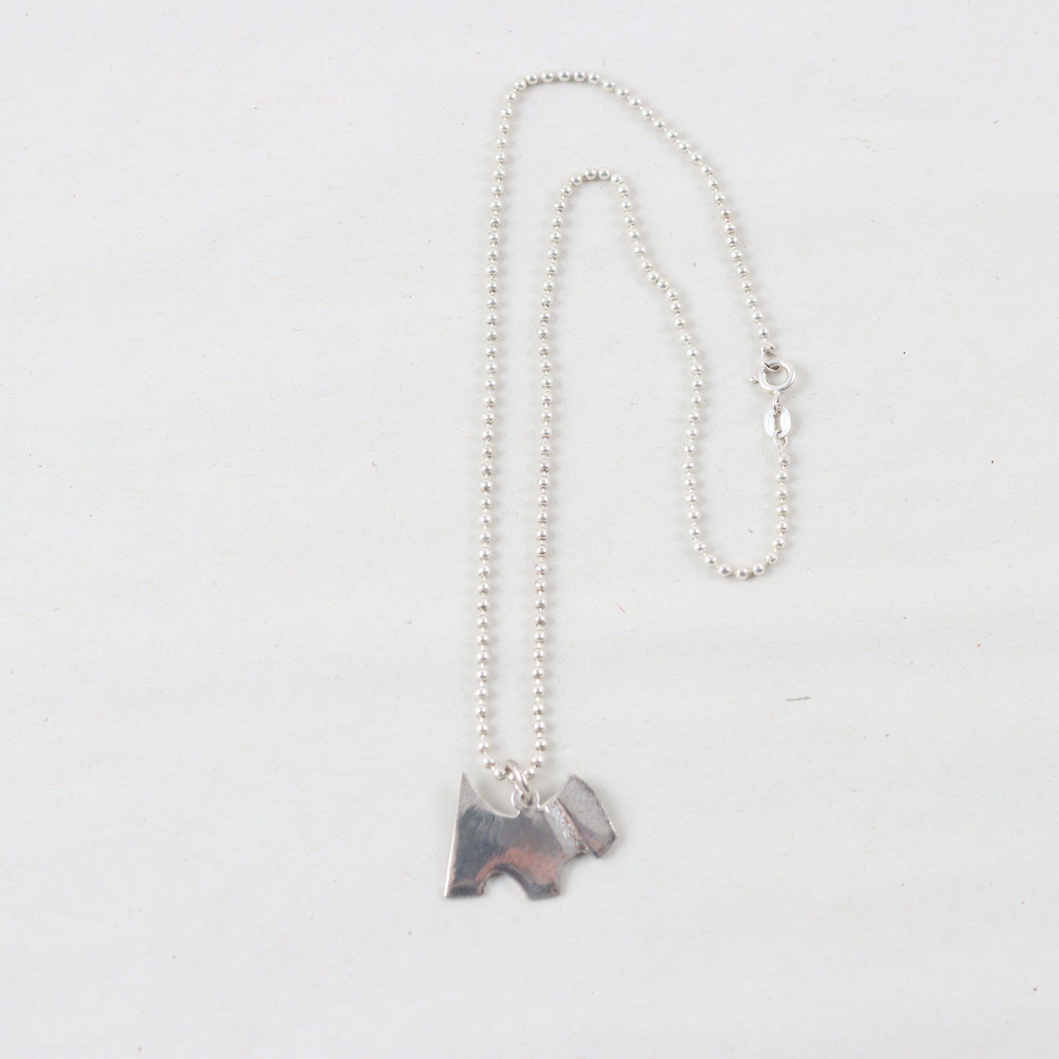 Halsband & Hänge, silver, Vikt: 8,5g