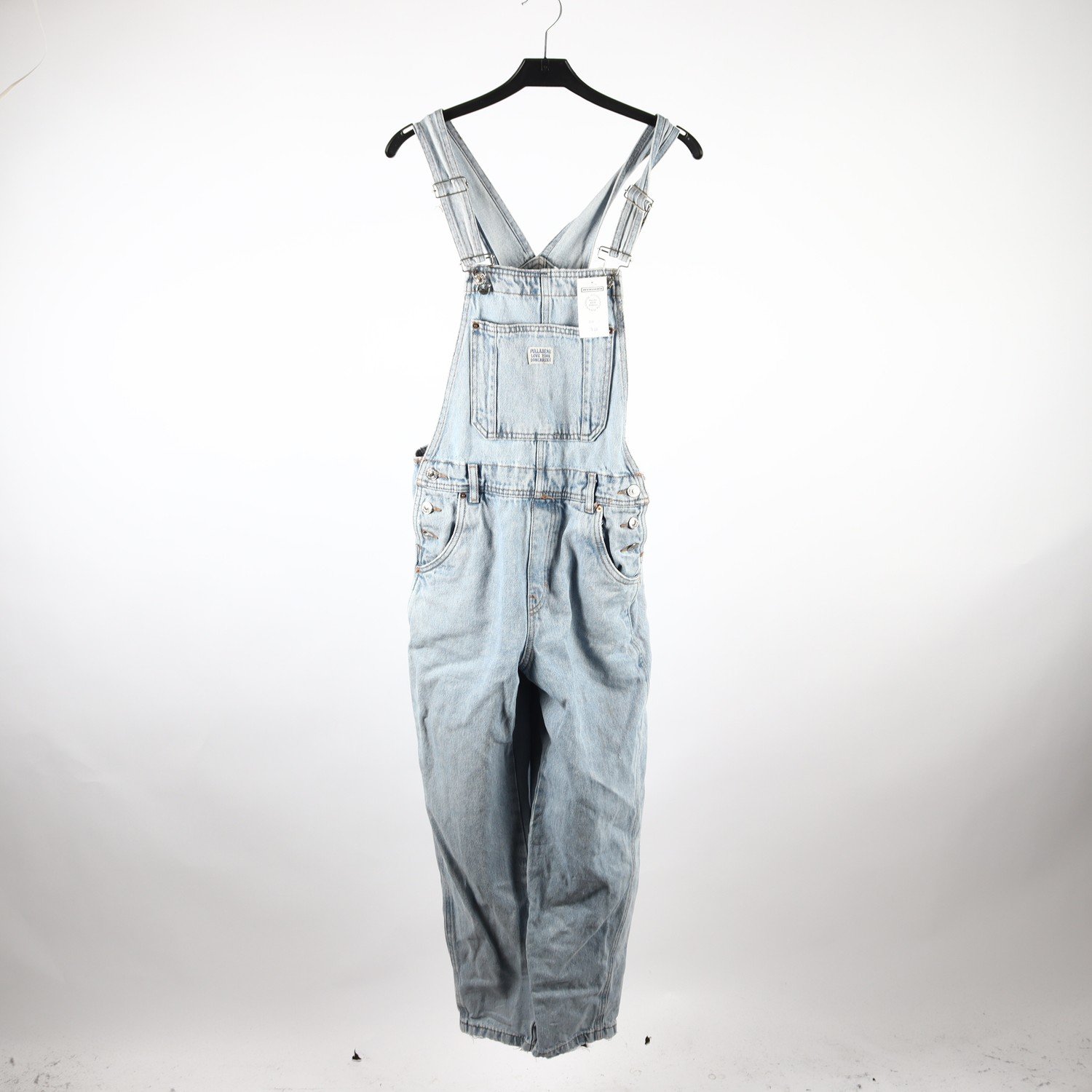 Hängselbyxor, Pull & Bear, blå, stl. S