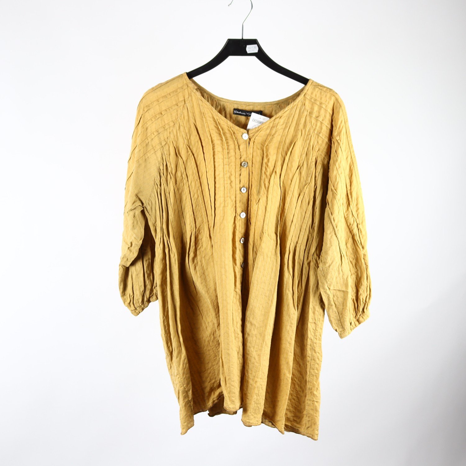 Blus, Gudrun Sjödén, gul, stl. L
