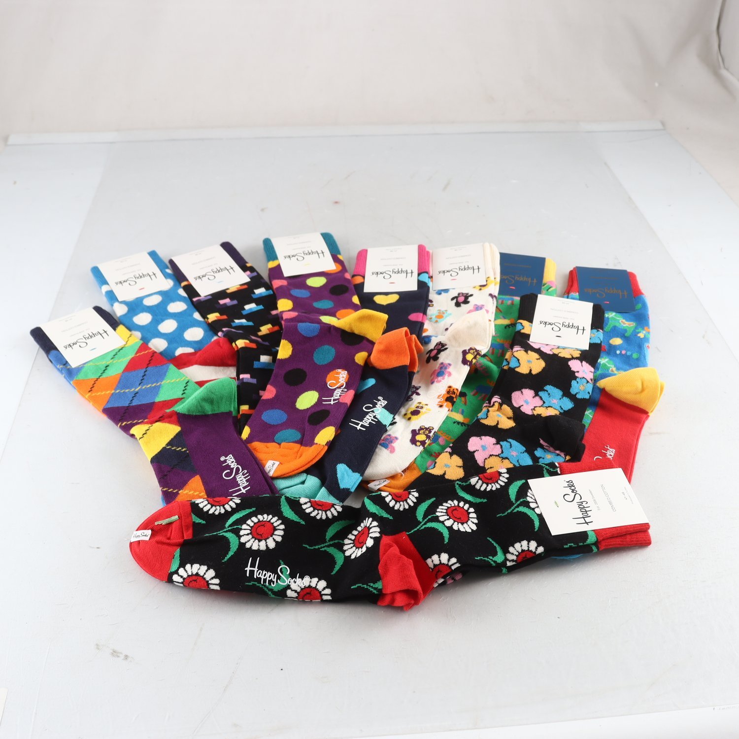 10 par strumpor, Happy Socks, stl. 41-46