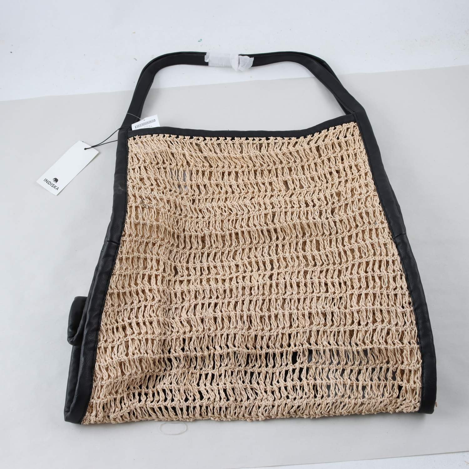 Stråväska, Indiska, beige