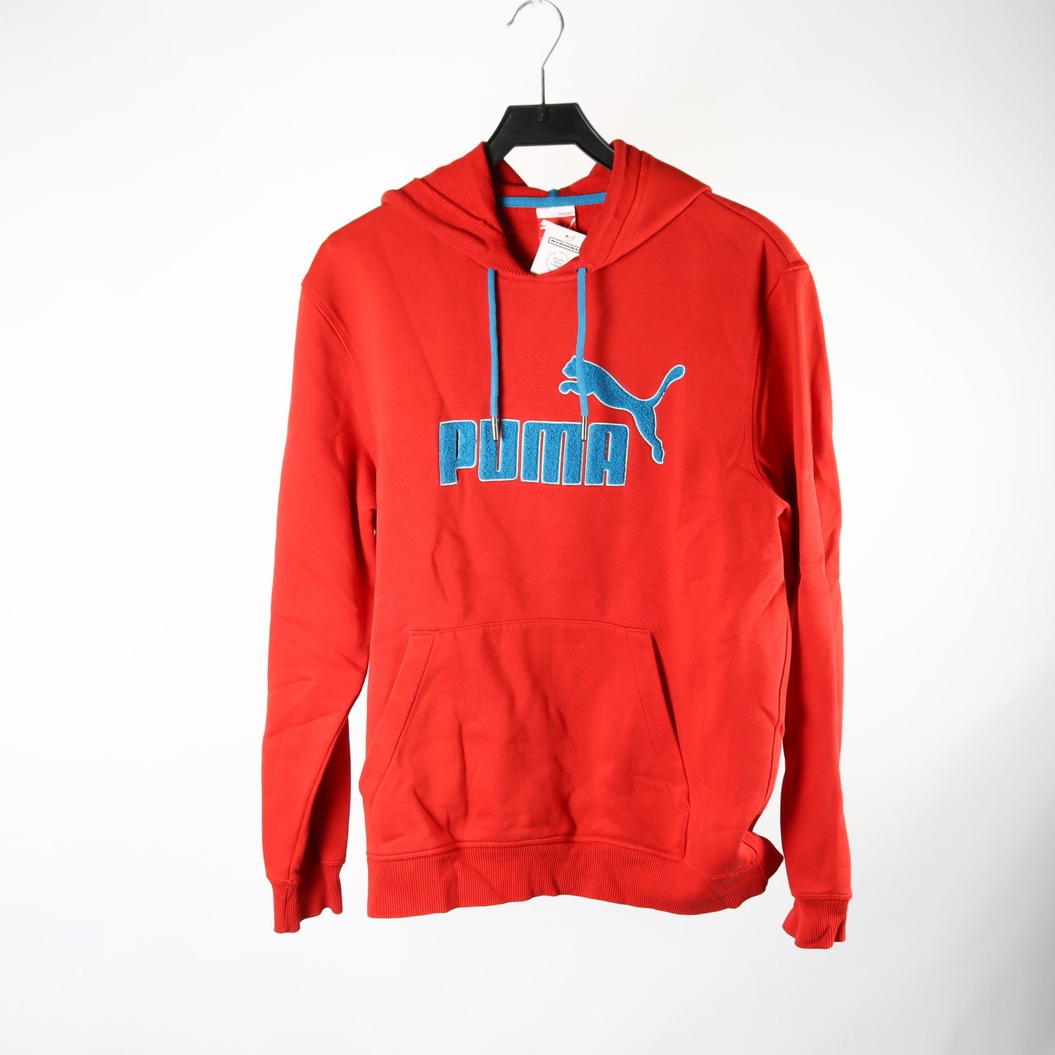 Hoodie, Puma, röd, blå, stl. 52/54