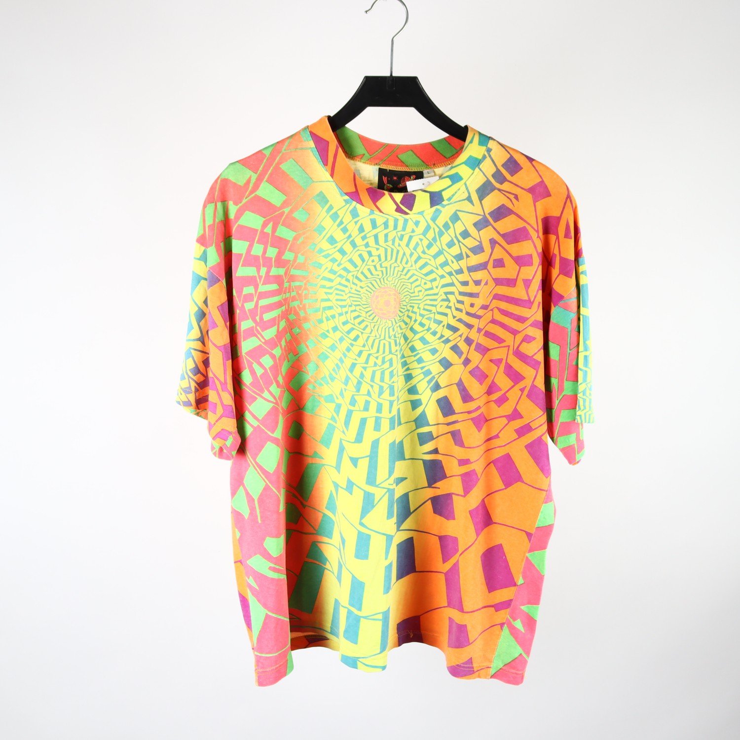 T-shirt, Space Tribe, orange, gul, stl. L