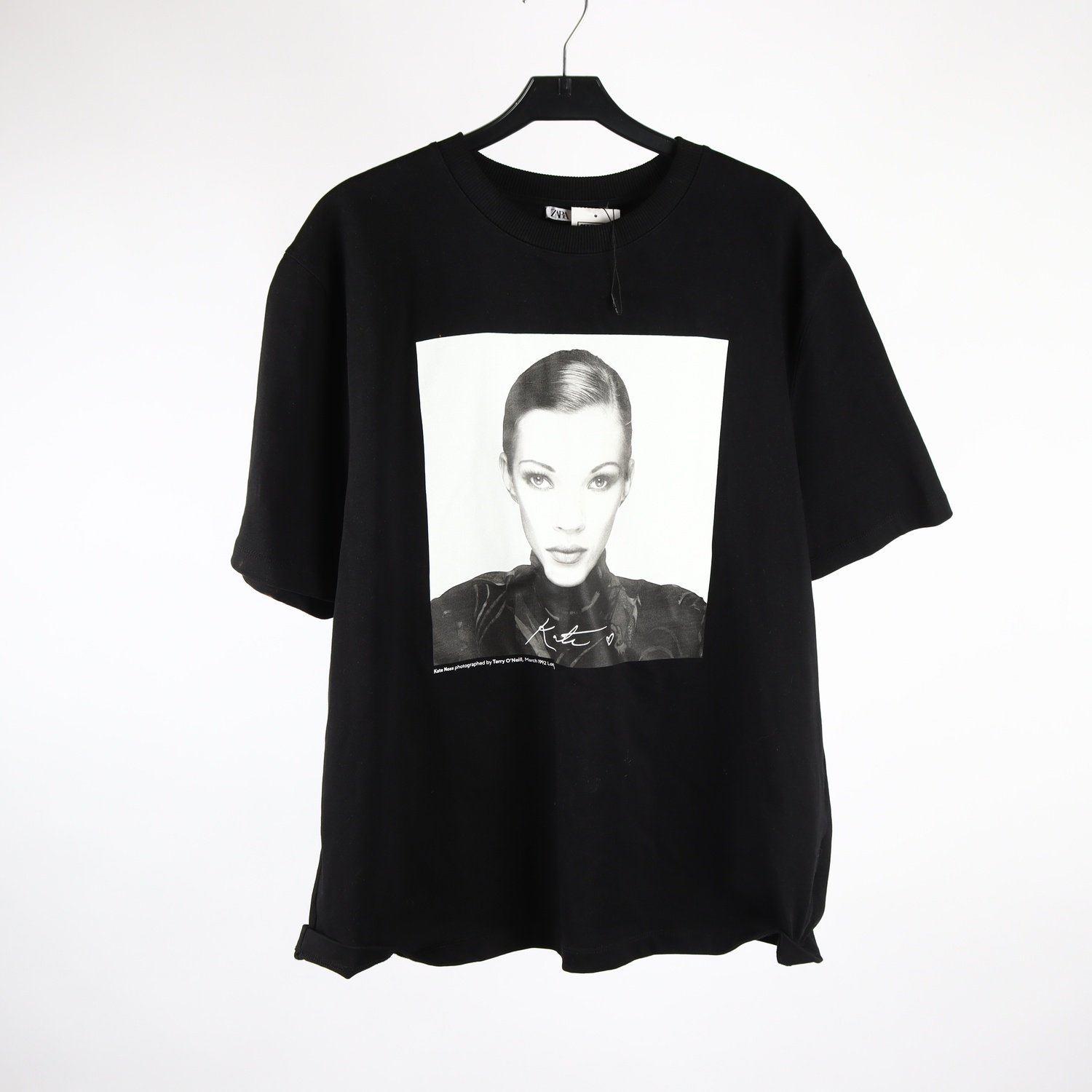T-shirt, Zara ”Kate Moss”, svart, stl. M