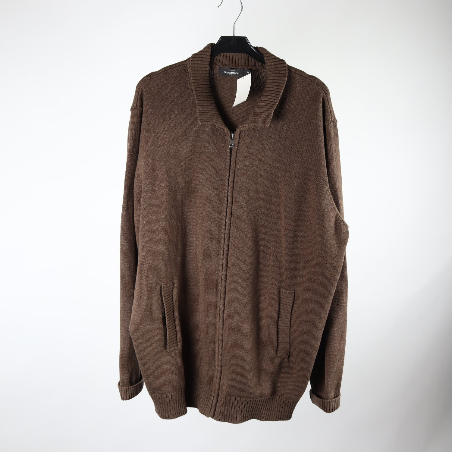 Tröja, Dressman, brun, stl. 2XL