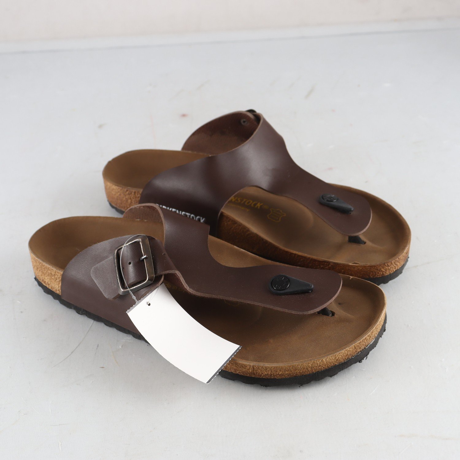Tofflor, Birkenstock, läder, stl. 42
