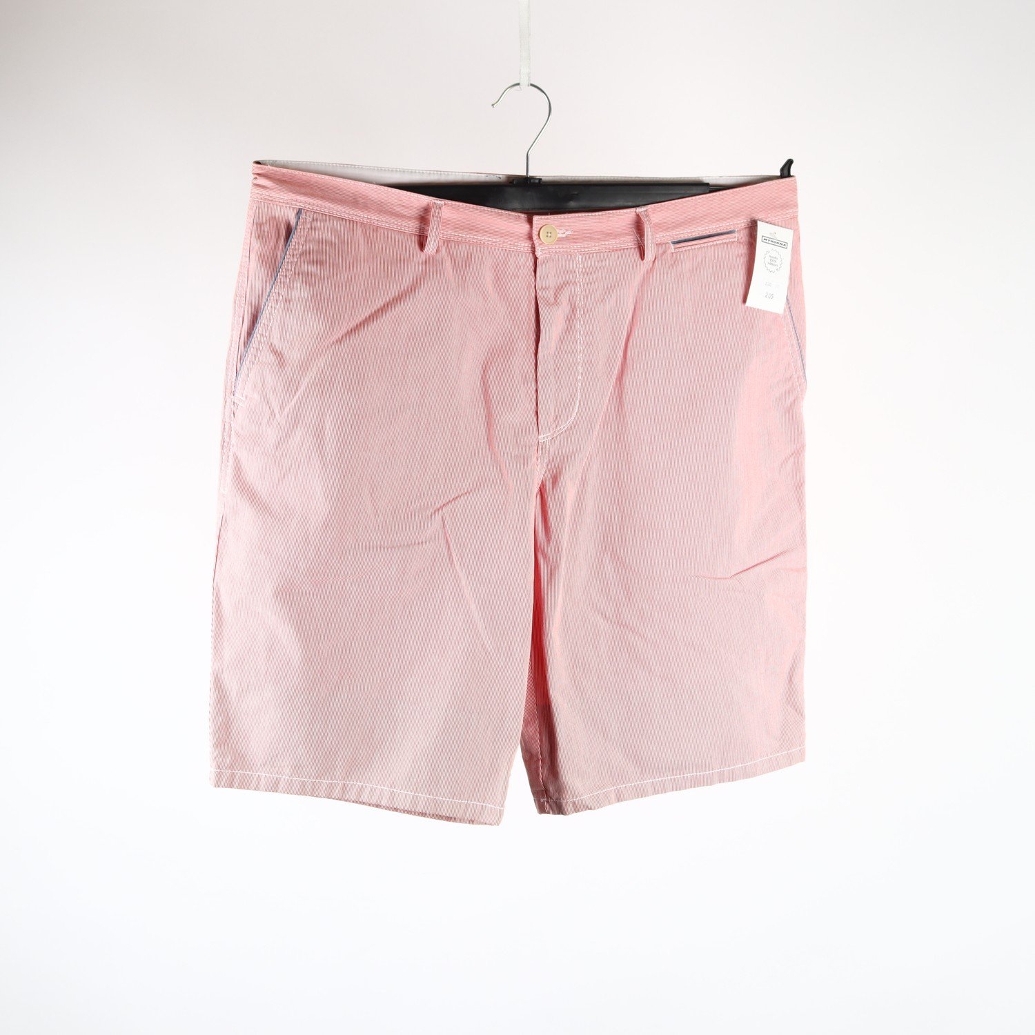 Shorts, Hugo Boss, röd, vit, randig, stl. 52