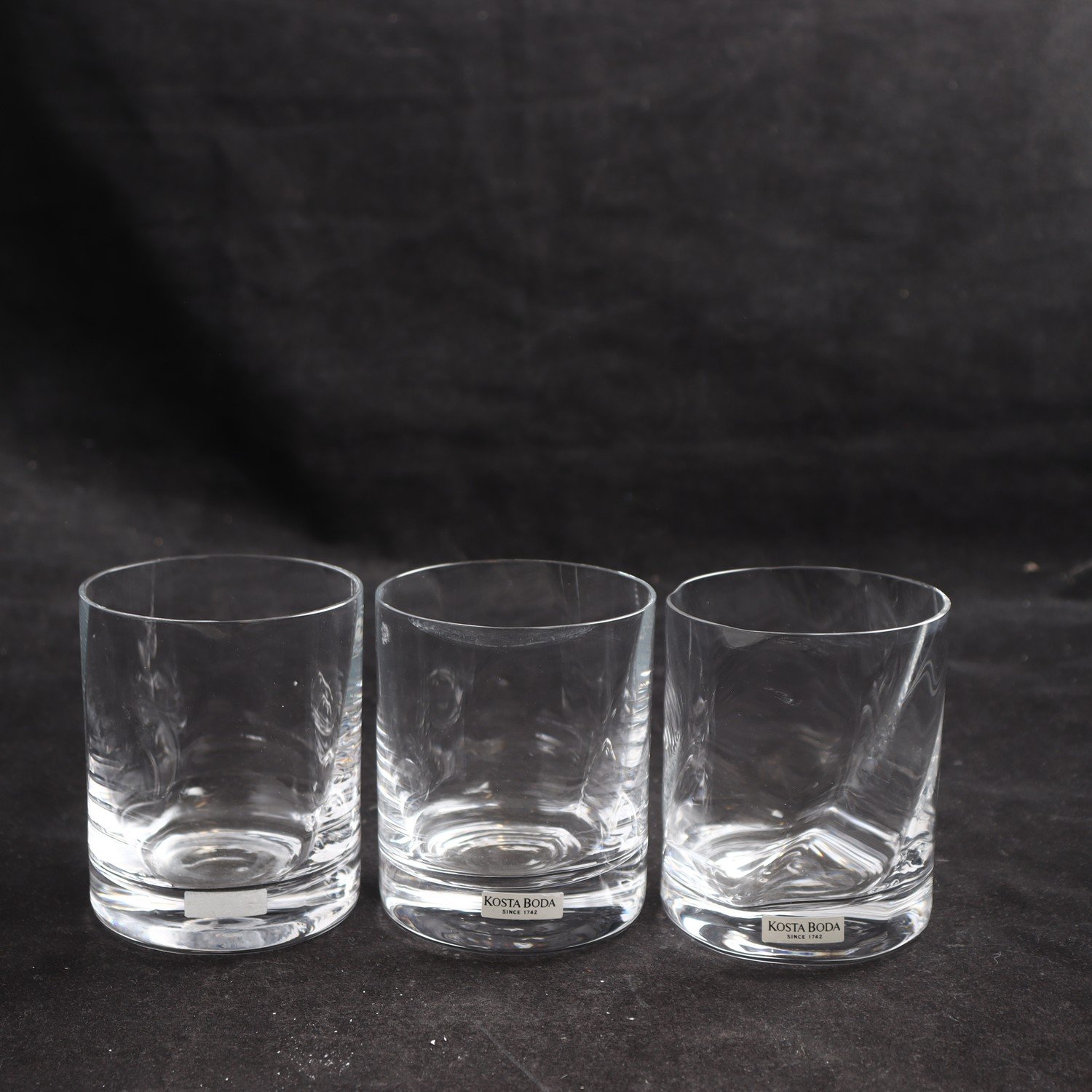 Glas, Chateau, Bertil Vallien, Kosta Boda, 3 st
